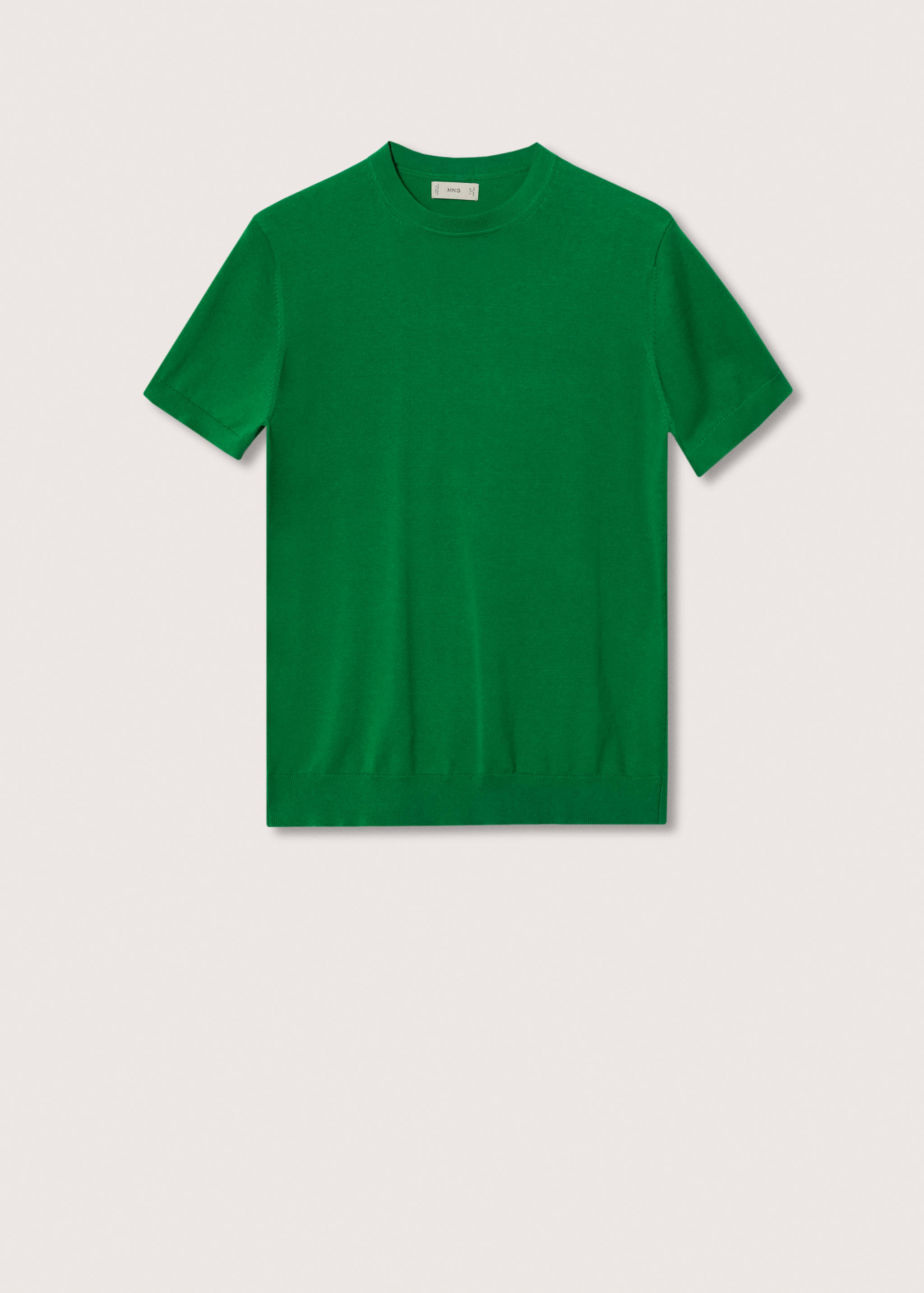 Knit cotton T-shirt - Article without model