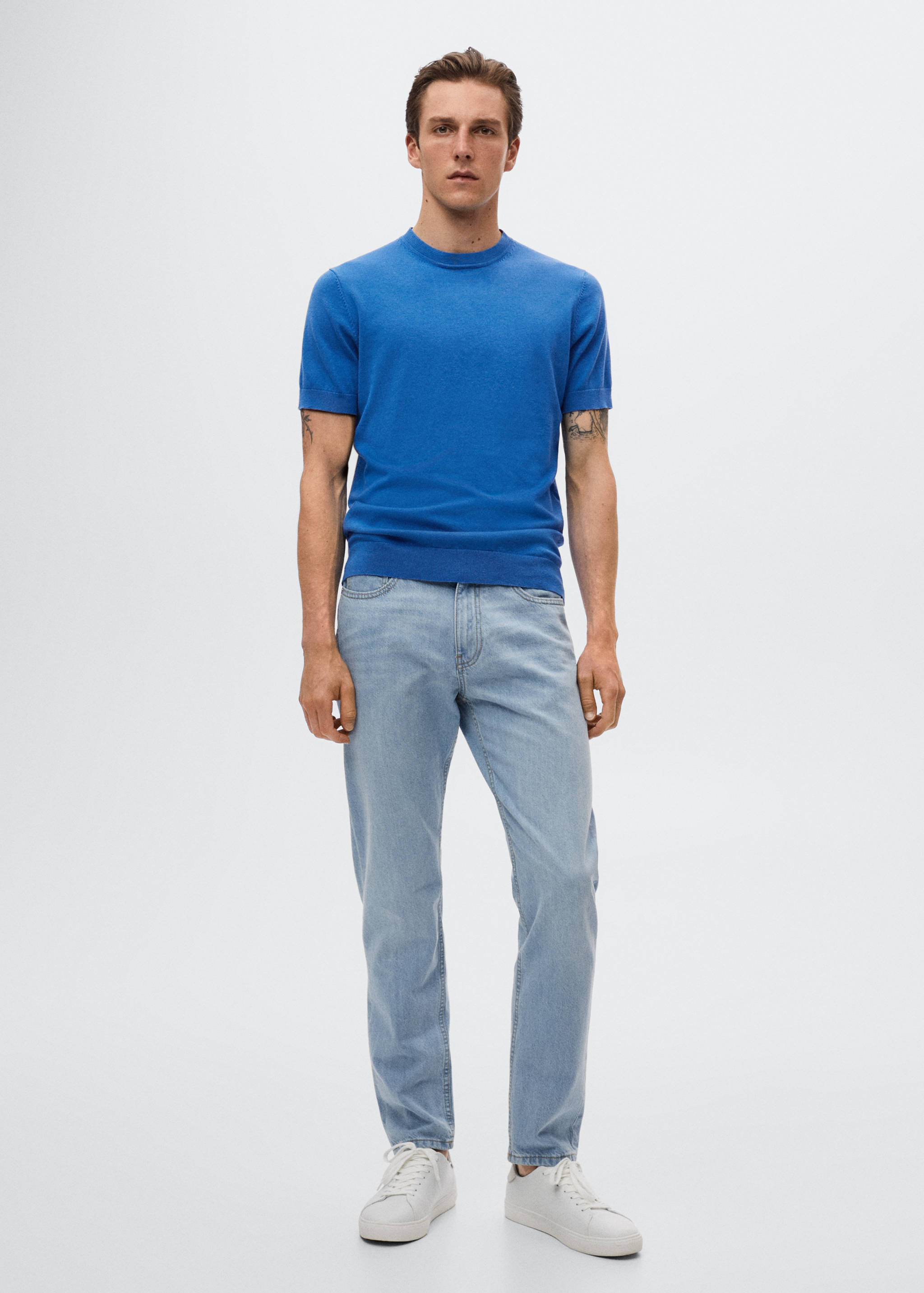 Knit cotton T-shirt - General plane