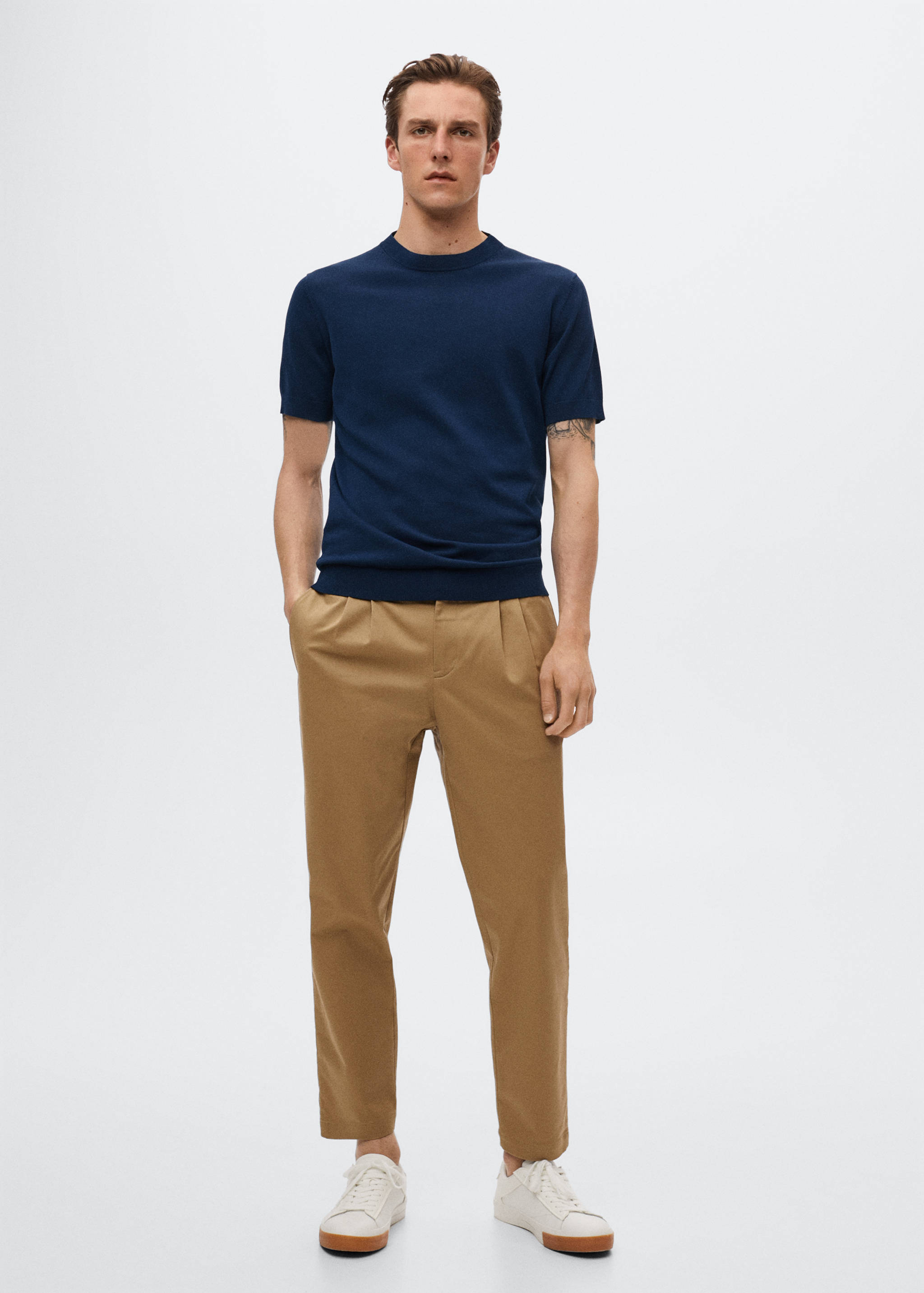 Knit cotton T-shirt - General plane