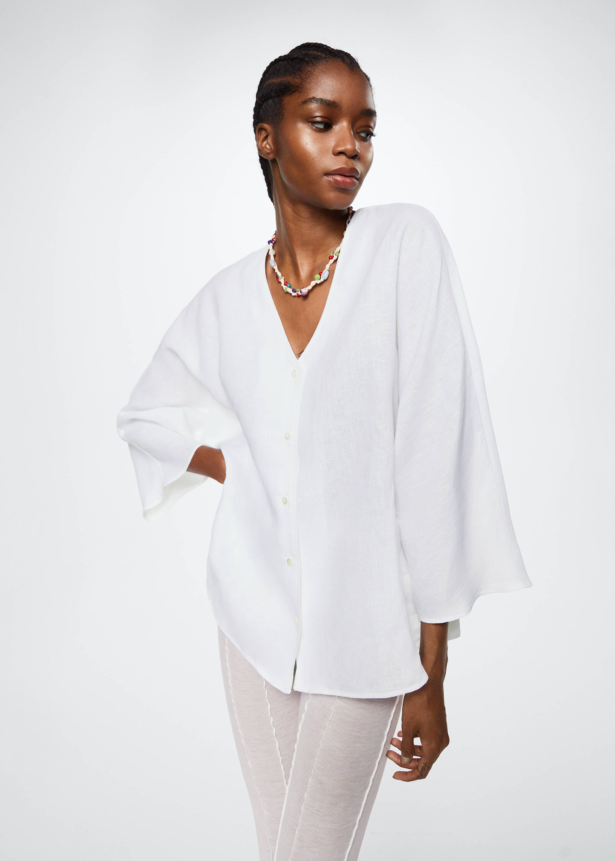 Bluse aus 100 % Leinen - Detail des Artikels 1