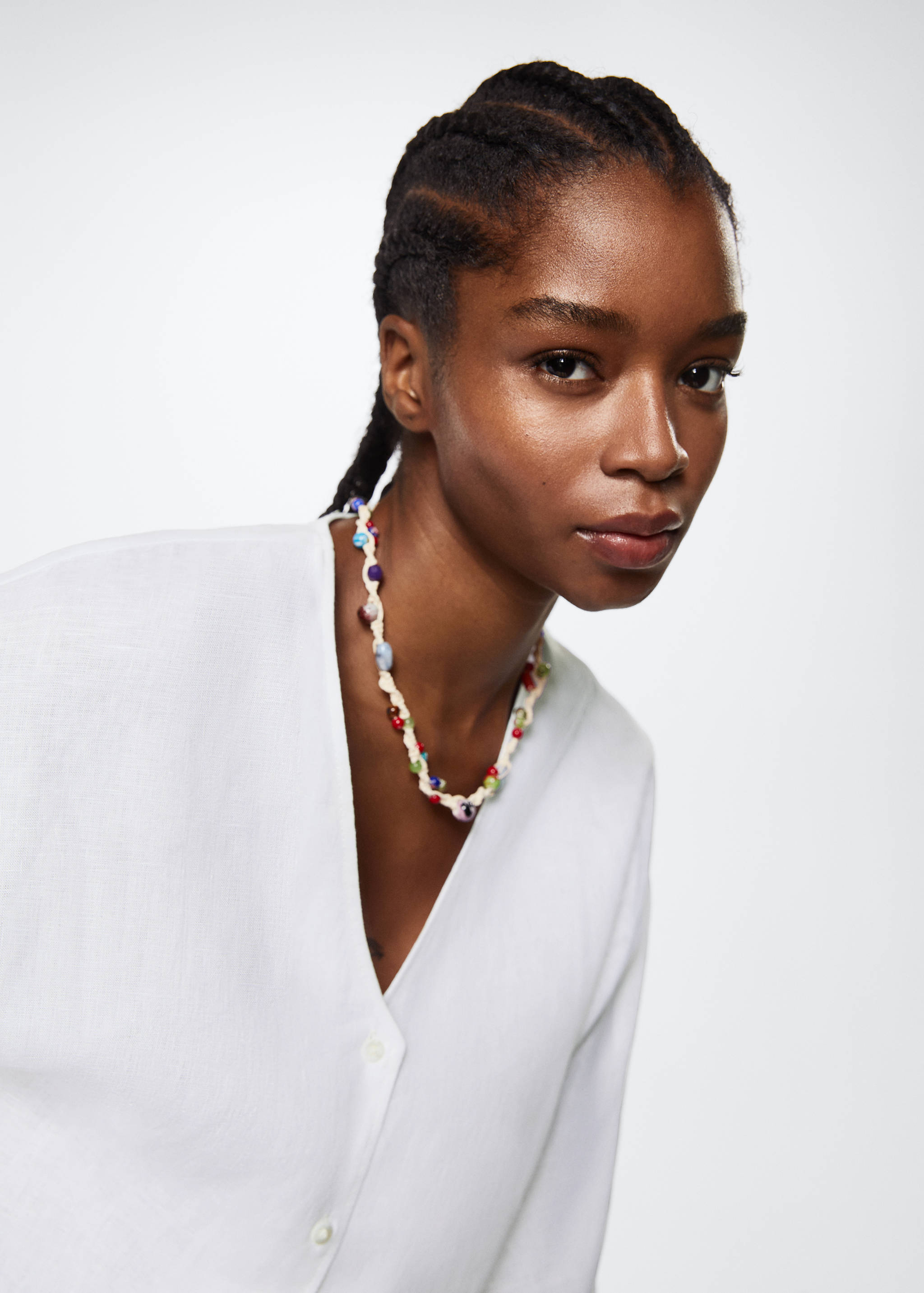 Bluse aus 100 % Leinen - Detail des Artikels 2