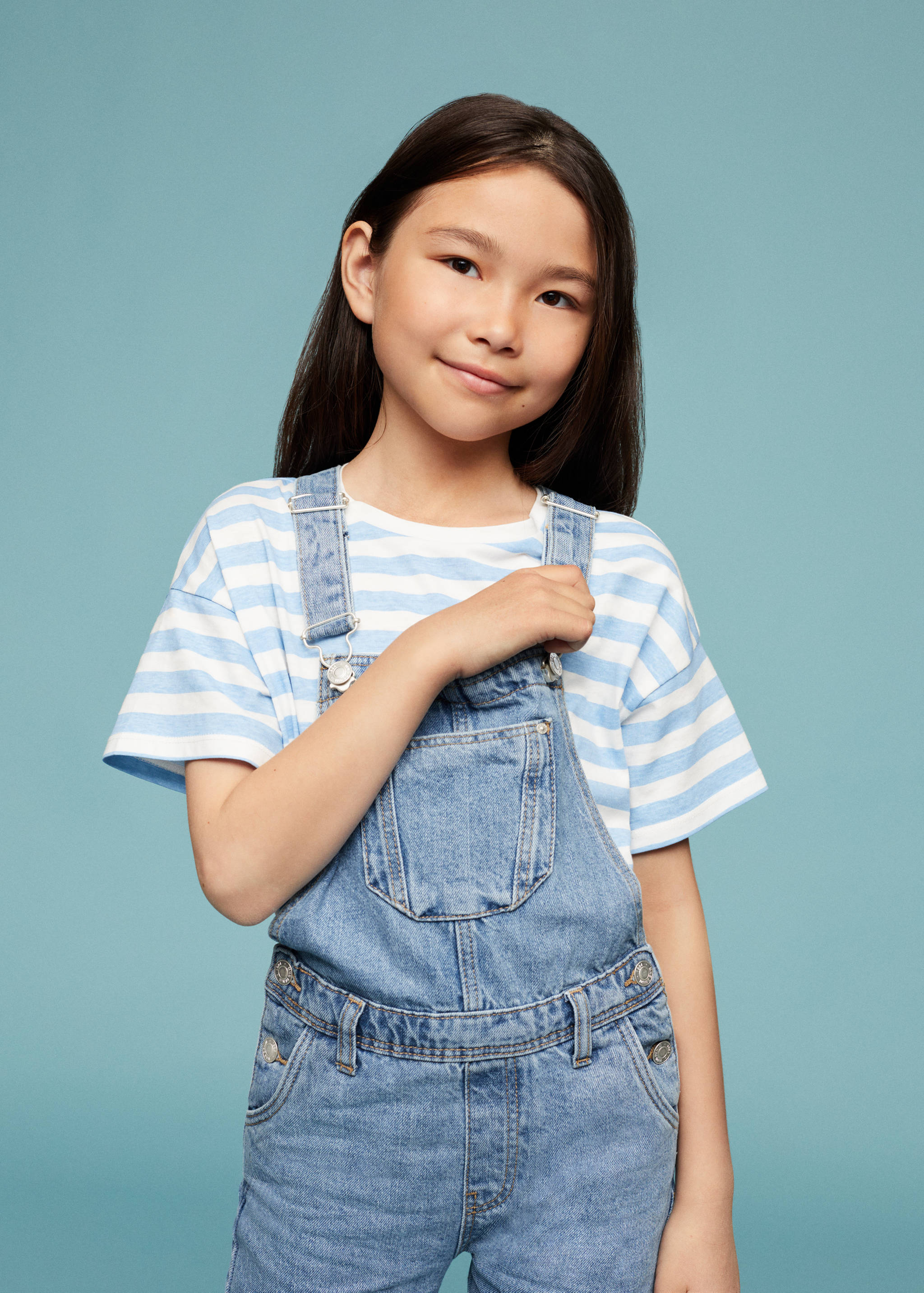 Lange denim tuinbroek - Middenvlak