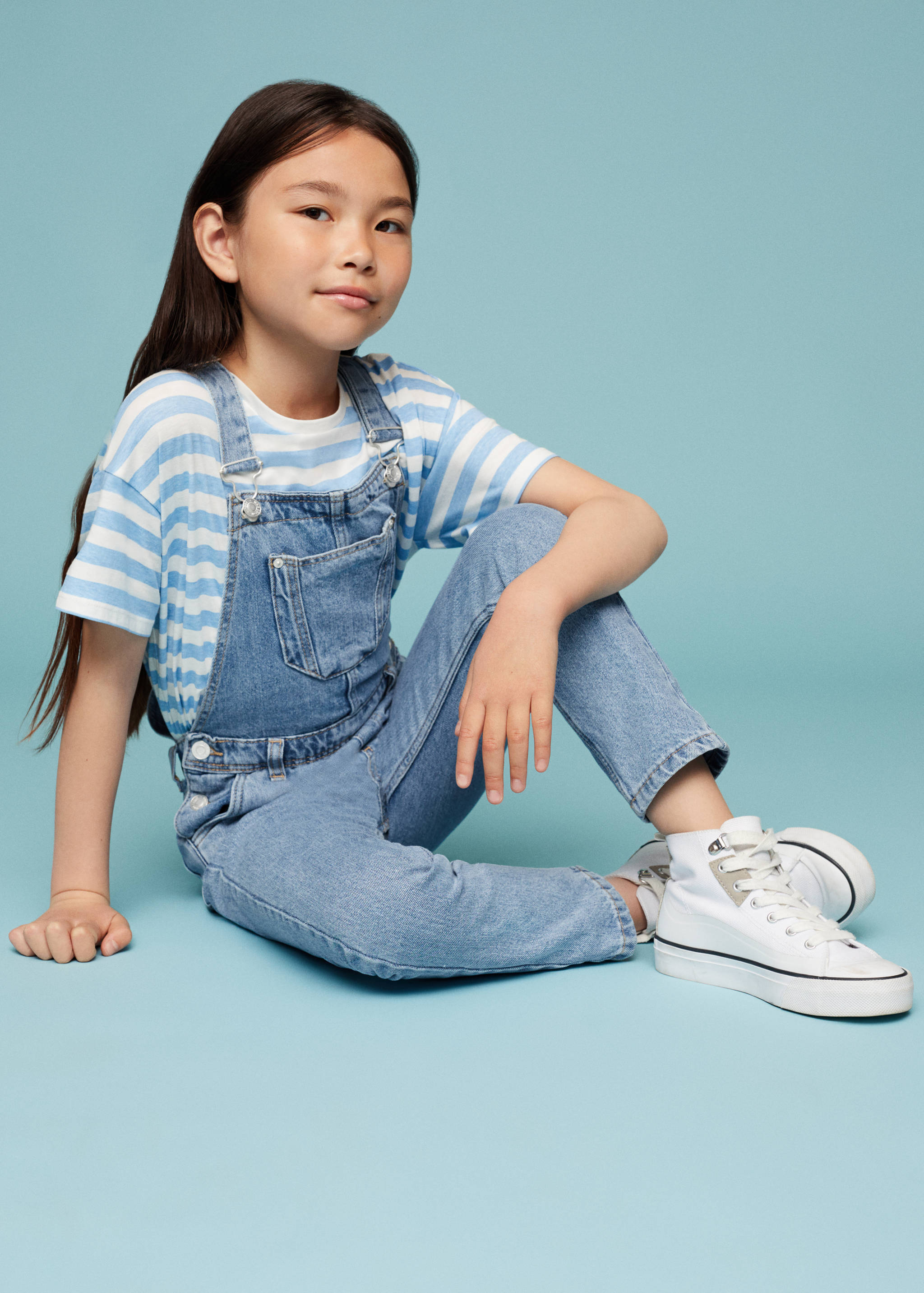 Lange denim tuinbroek - Detail van het artikel 1