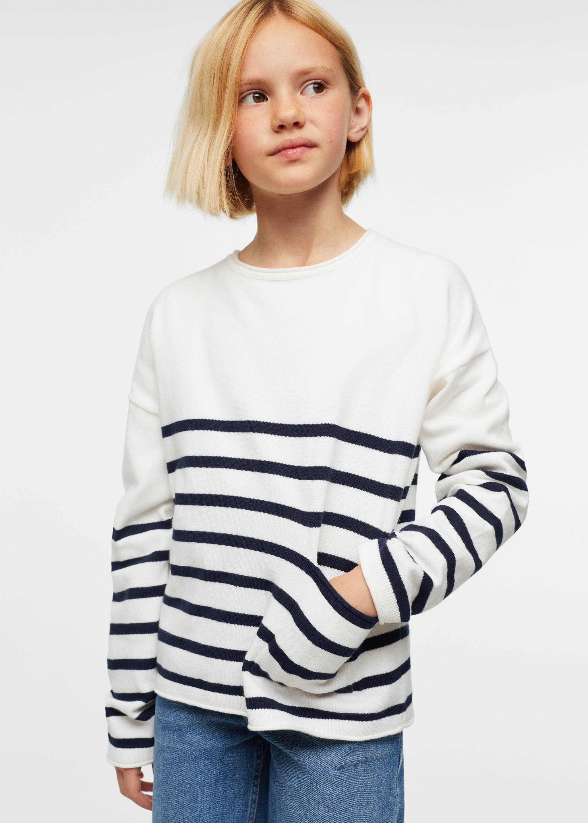 Pull-over coton poche - Détail de l'article 1