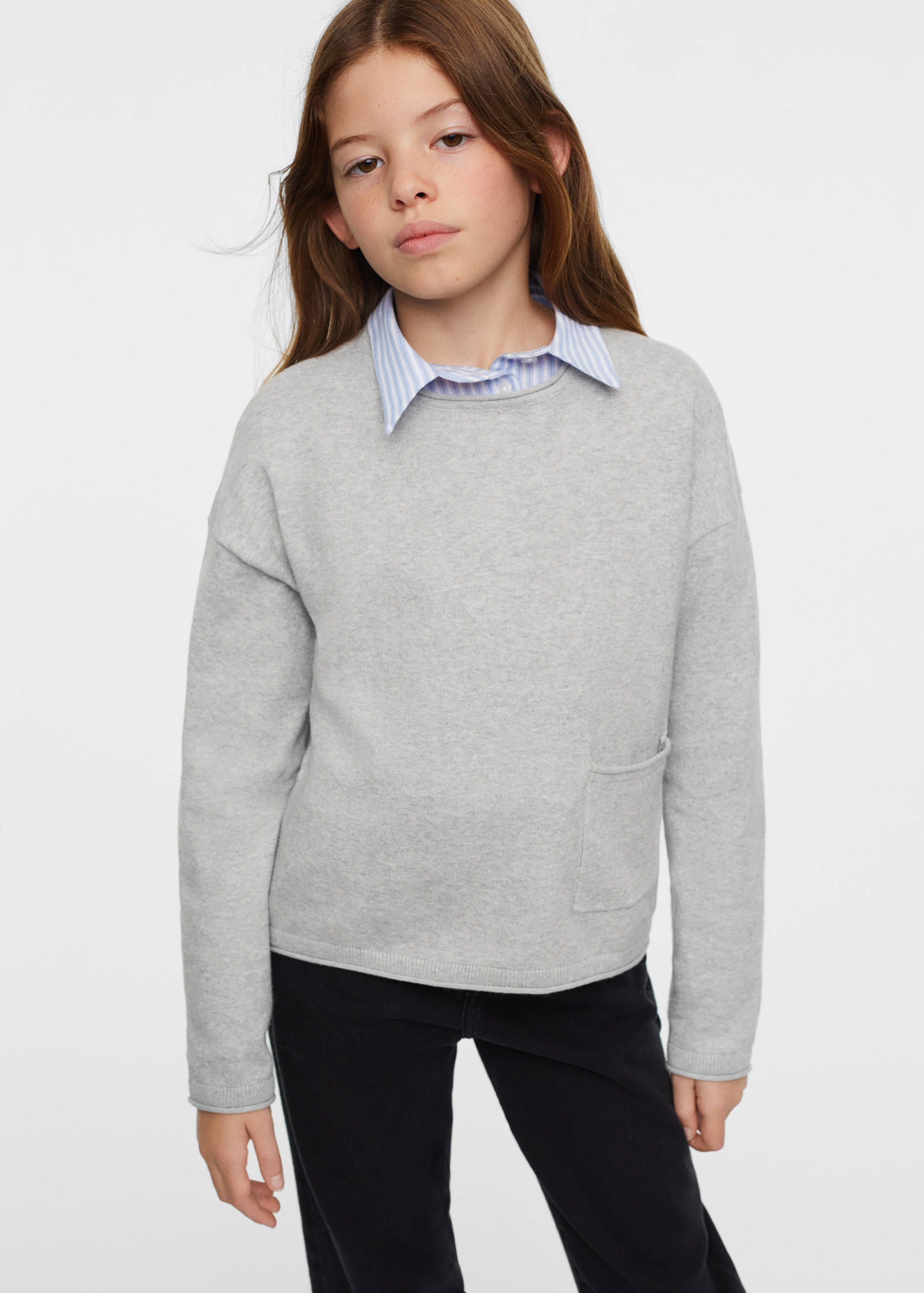 Pull-over coton poche - Détail de l'article 1