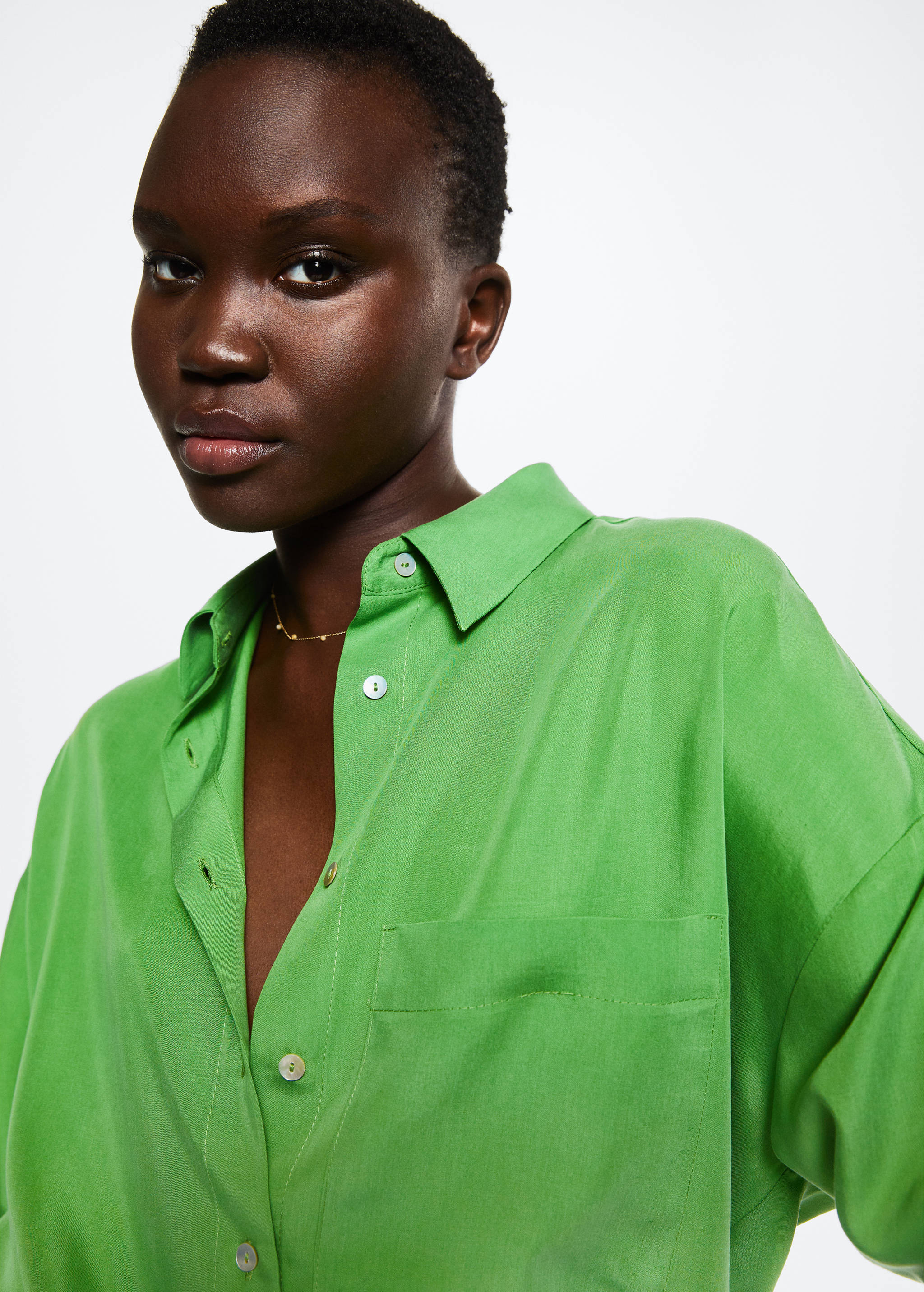 Camisa de 100% liocel - Pormenor do artigo 1