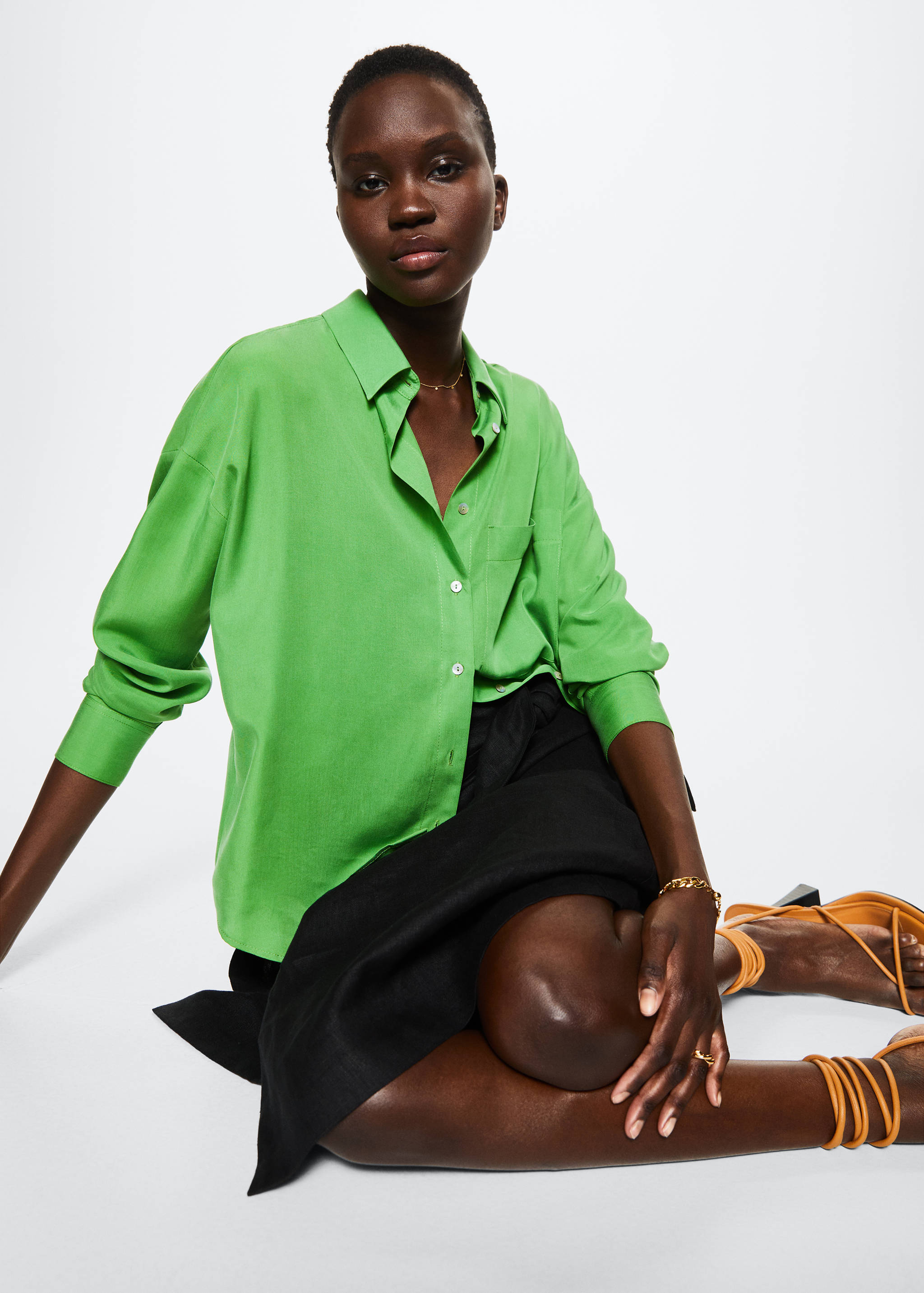 Camisa de 100% liocel - Pormenor do artigo 2