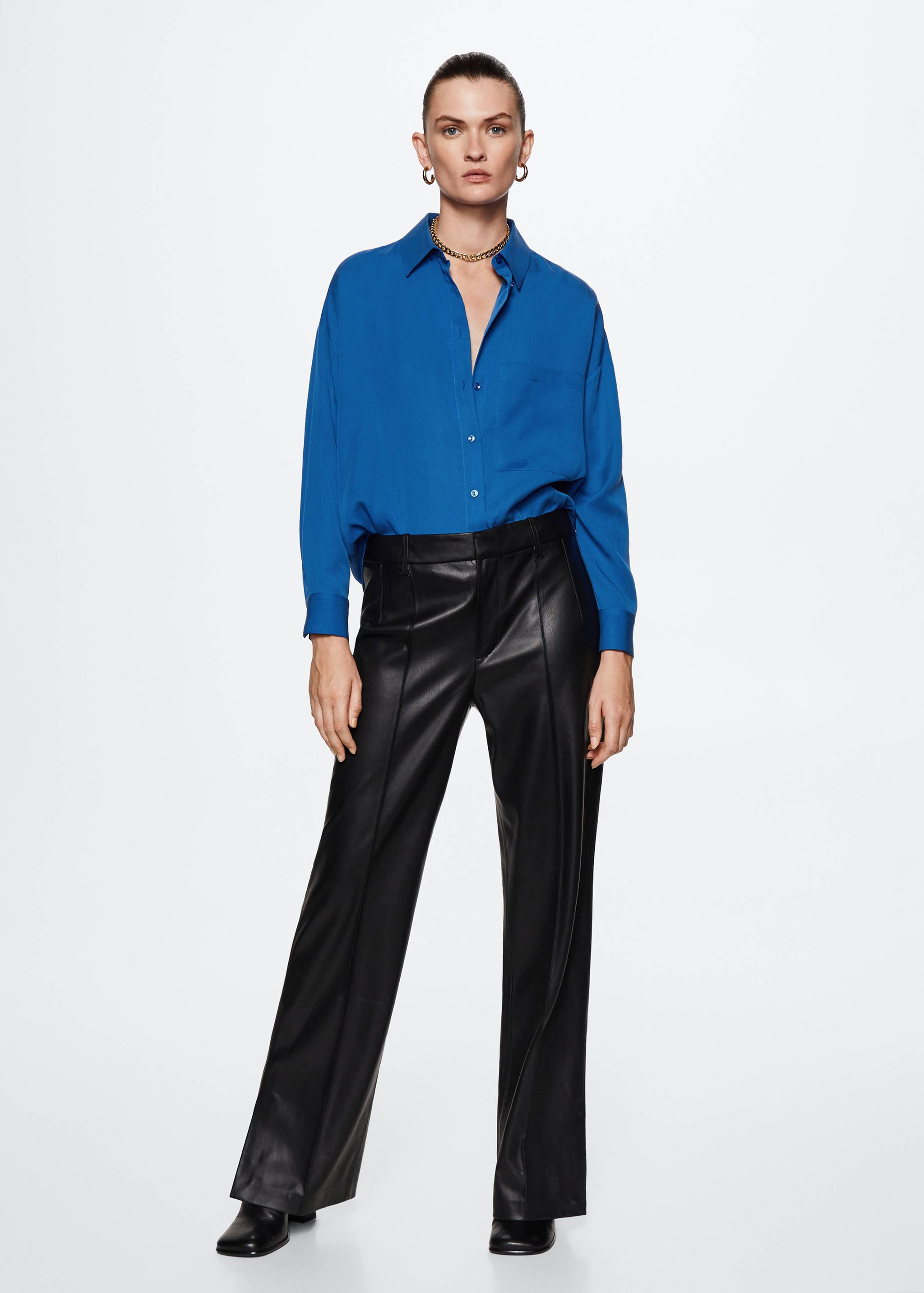 Camisa de 100% liocel - Plano geral