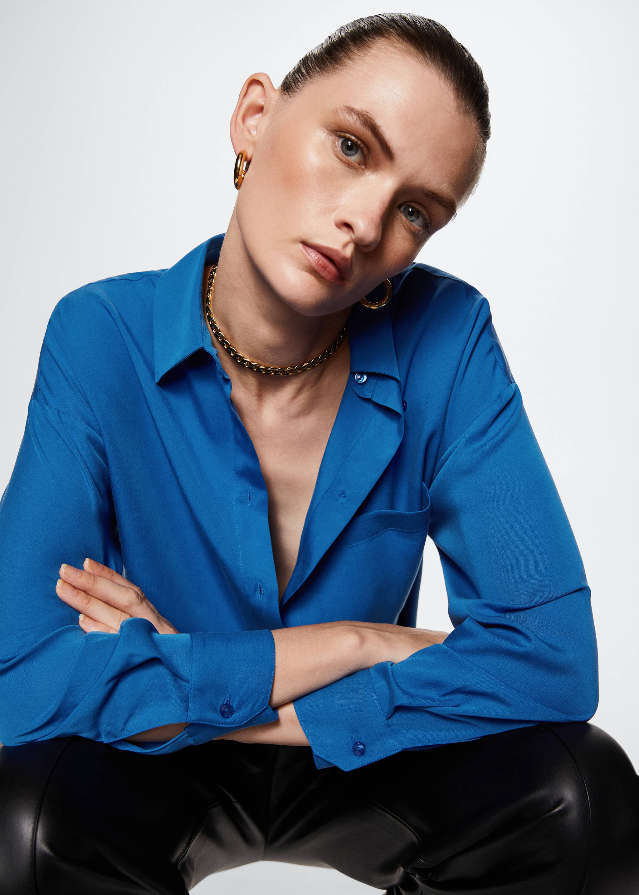 Camisa de 100% liocel - Pormenor do artigo 2