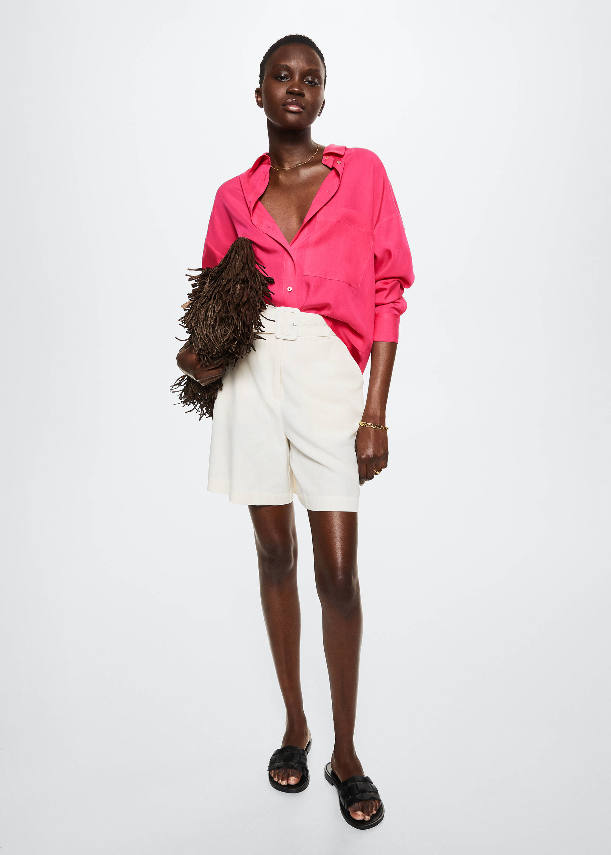 Camisa de 100% liocel - Plano geral