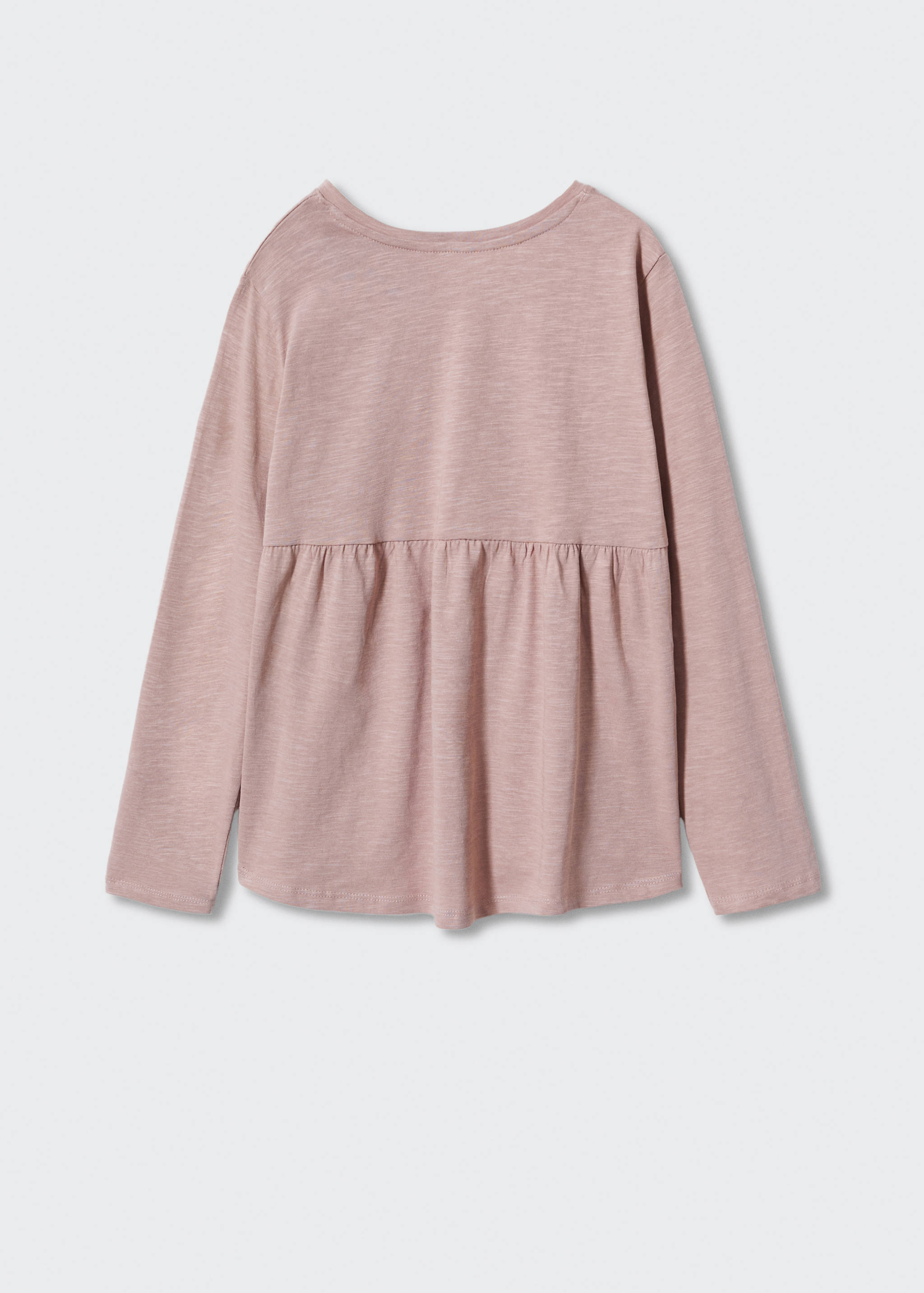 Langarm-T-Shirt mit Rüschen - Rückseite des Artikels