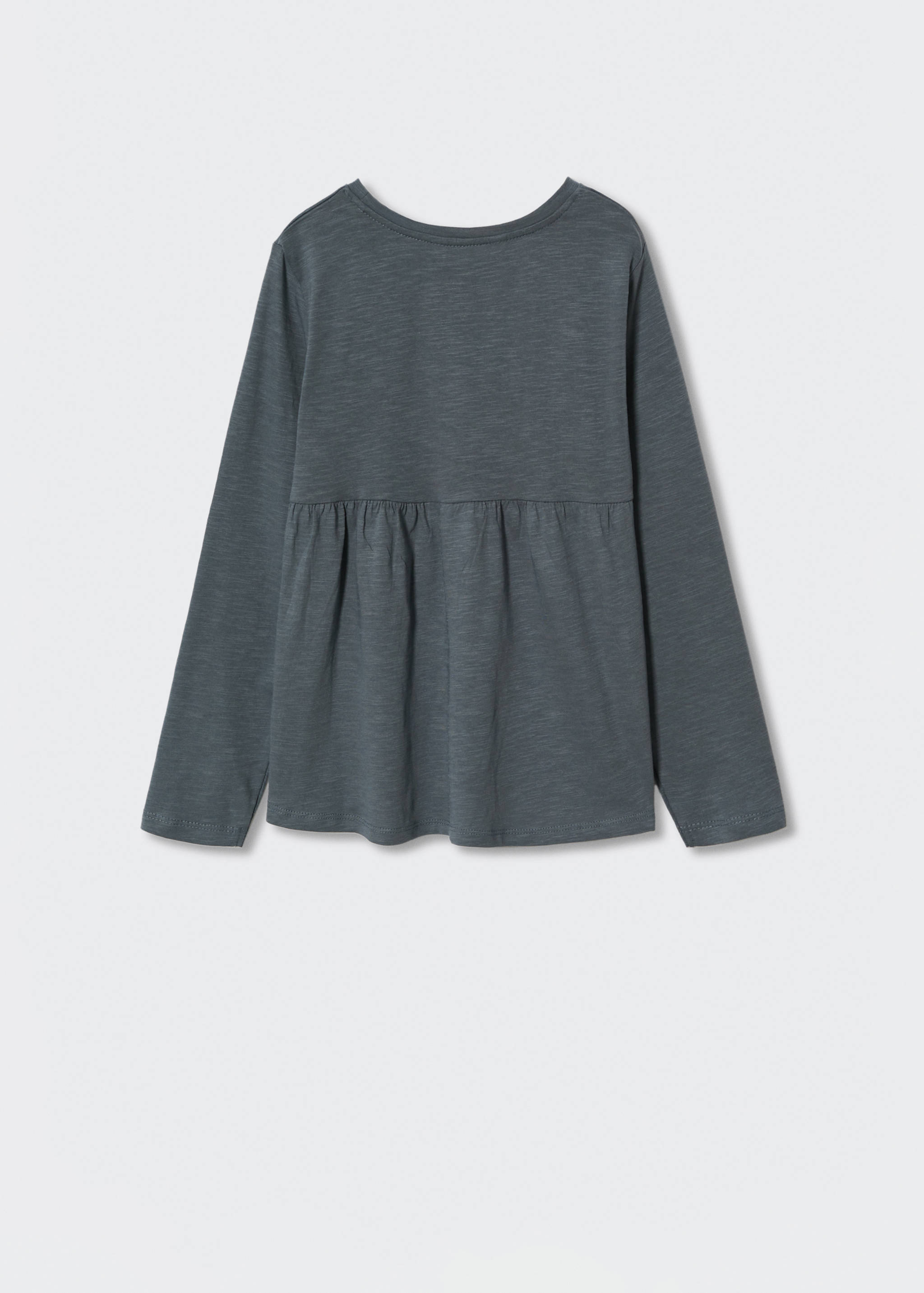 Langarm-T-Shirt mit Rüschen - Rückseite des Artikels