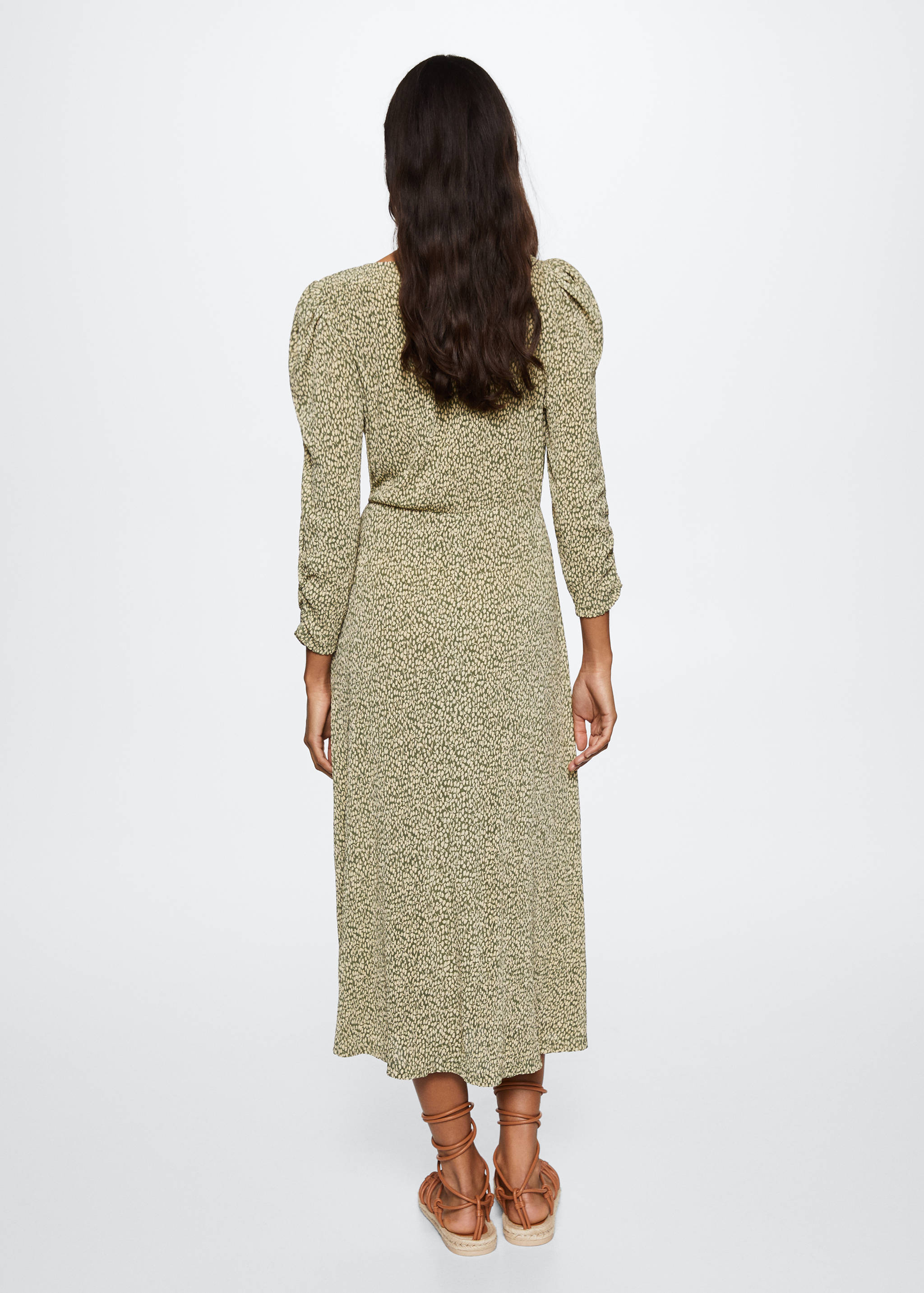 Robe plissée imprimée - Verso de l’article