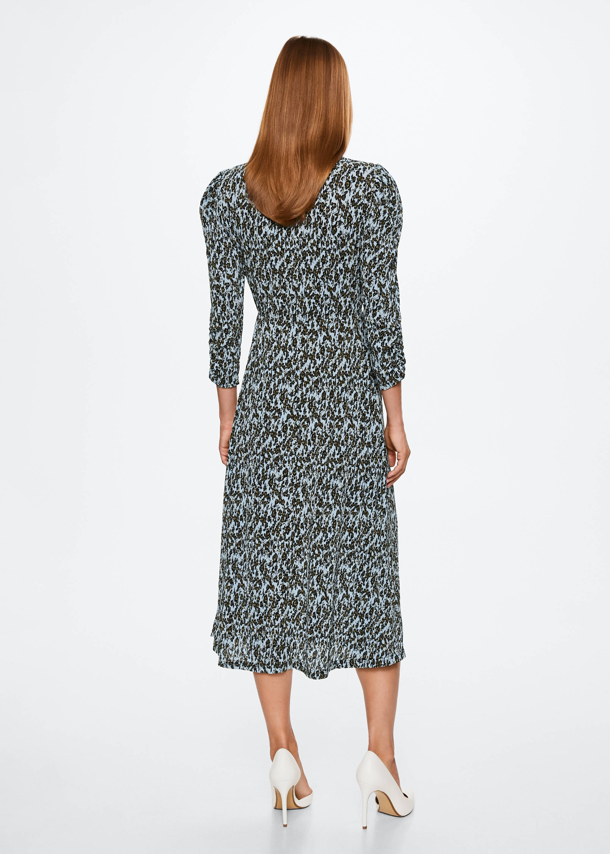 Robe plissée imprimée - Verso de l’article