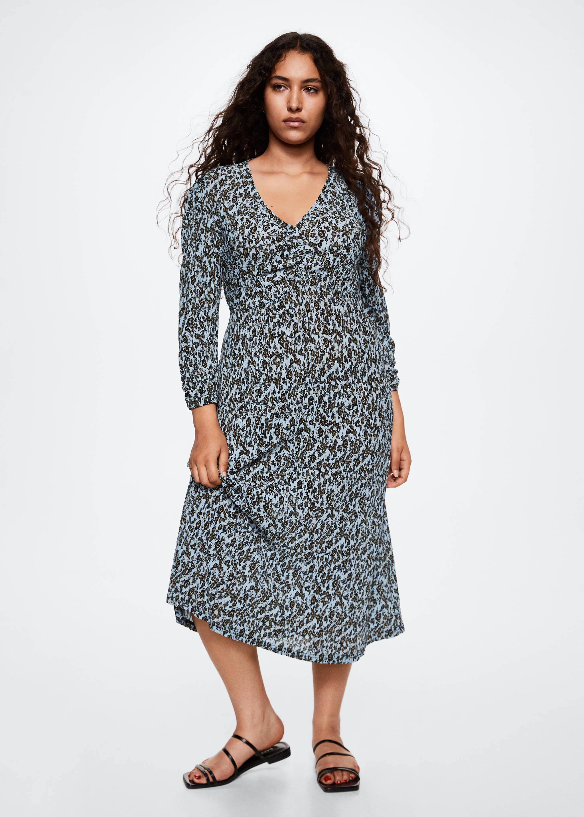 Robe plissée imprimée - Détail de l'article 3