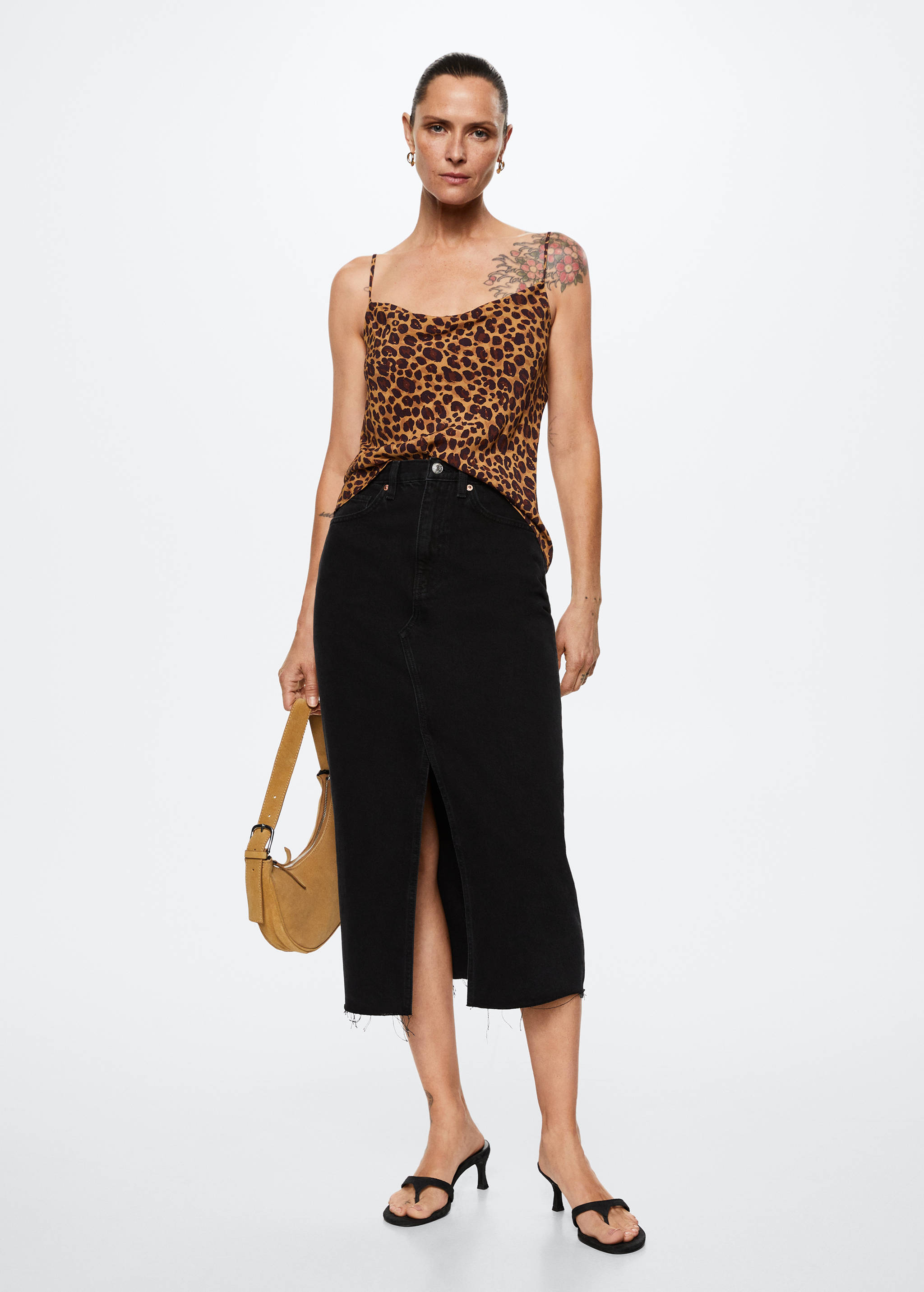 Top style lingerie imprimé - Plan général