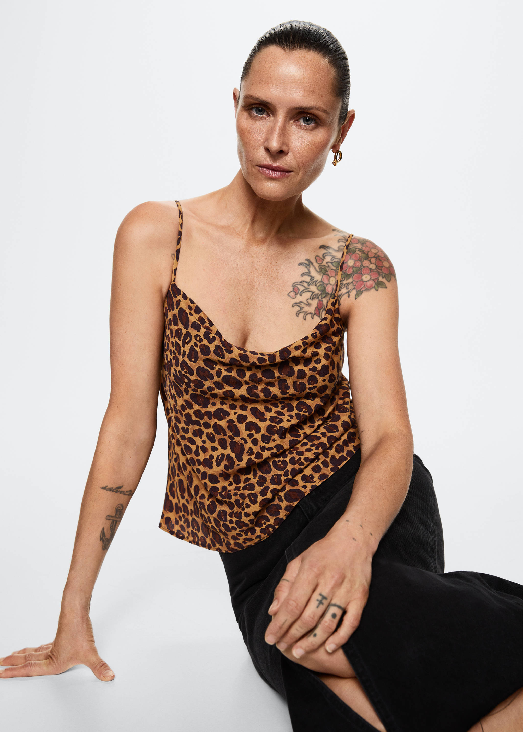 Top style lingerie imprimé - Détail de l'article 2