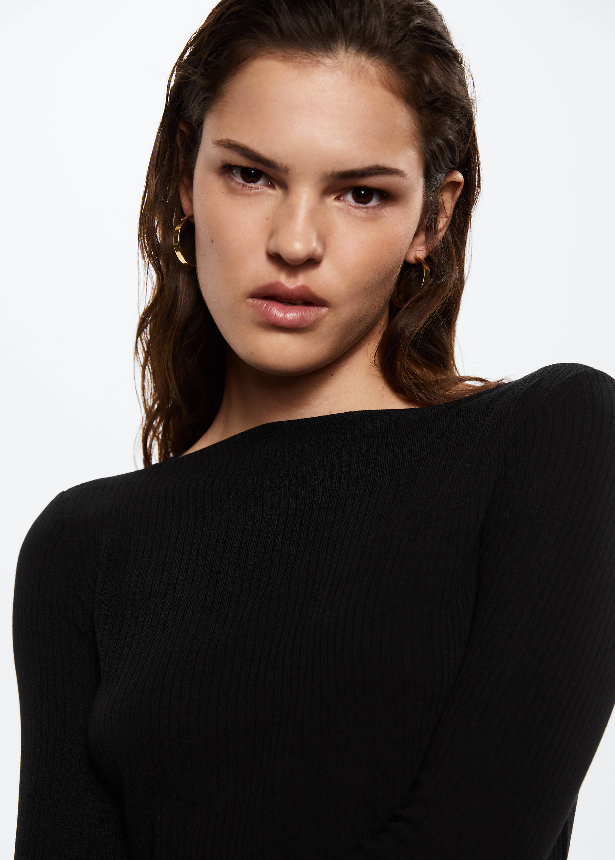 Ribbed short dress - Details of the article 1