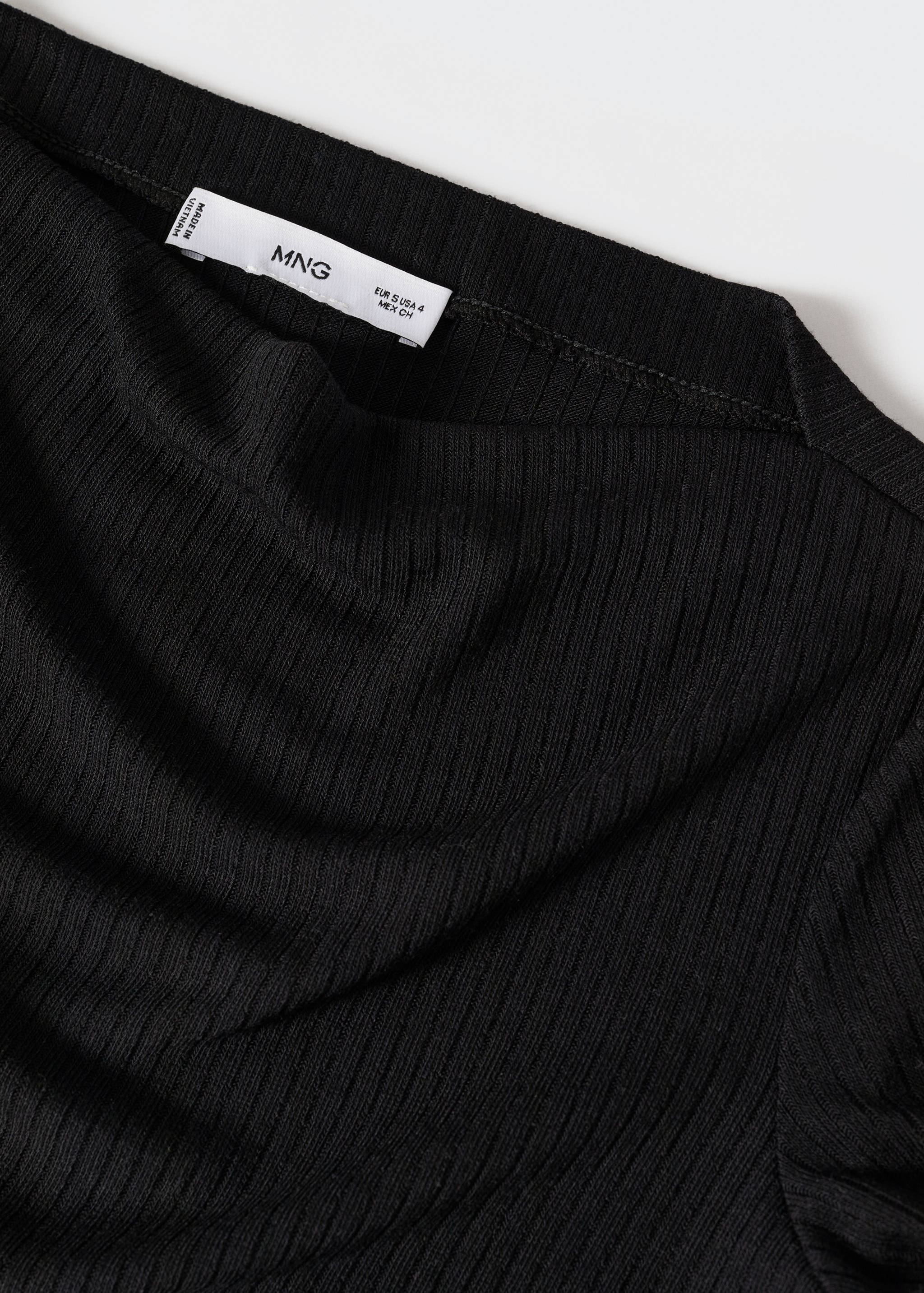 Ribbed short dress - Details of the article 8