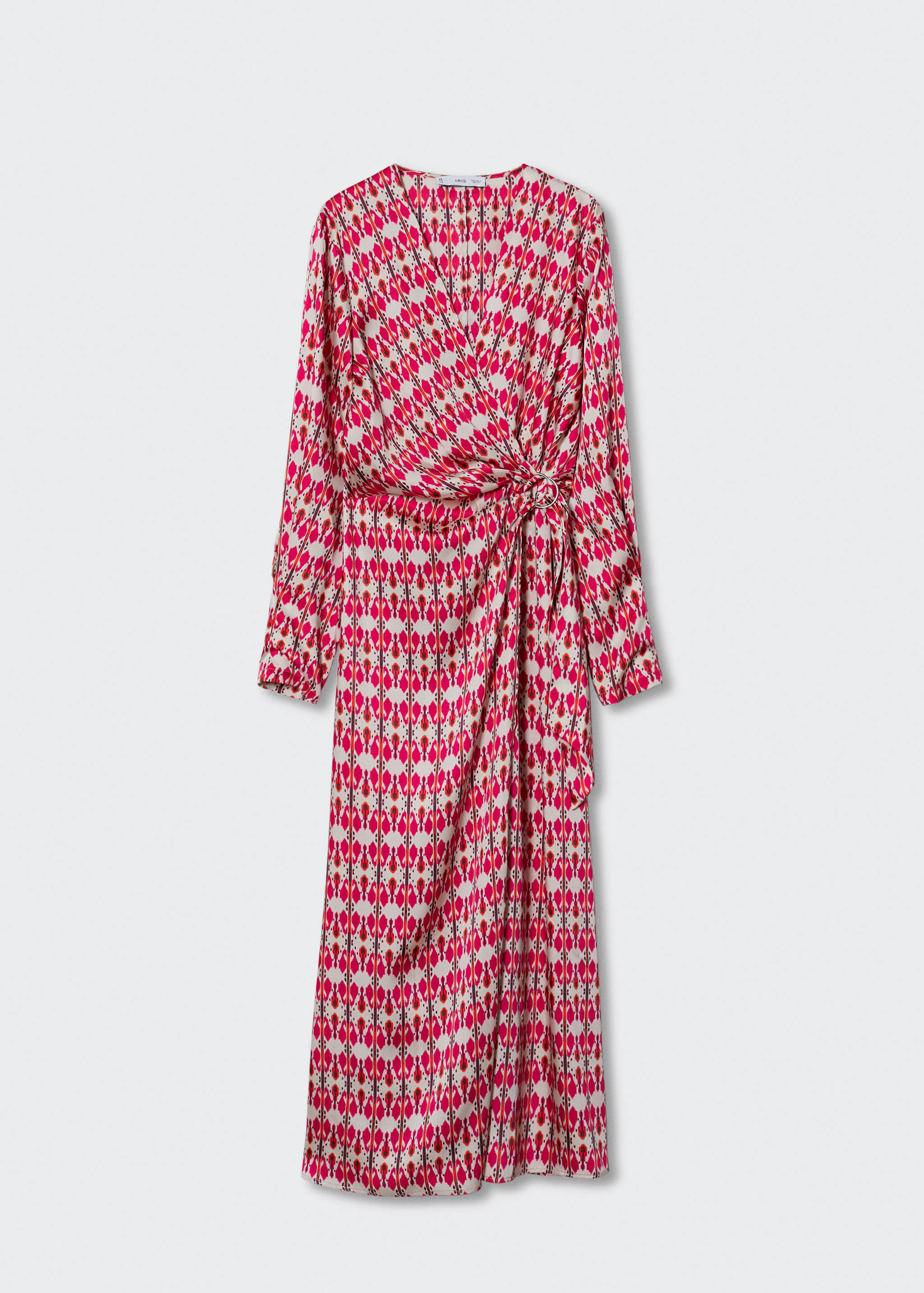 Gemustertes Wickelkleid - Artikel ohne Model