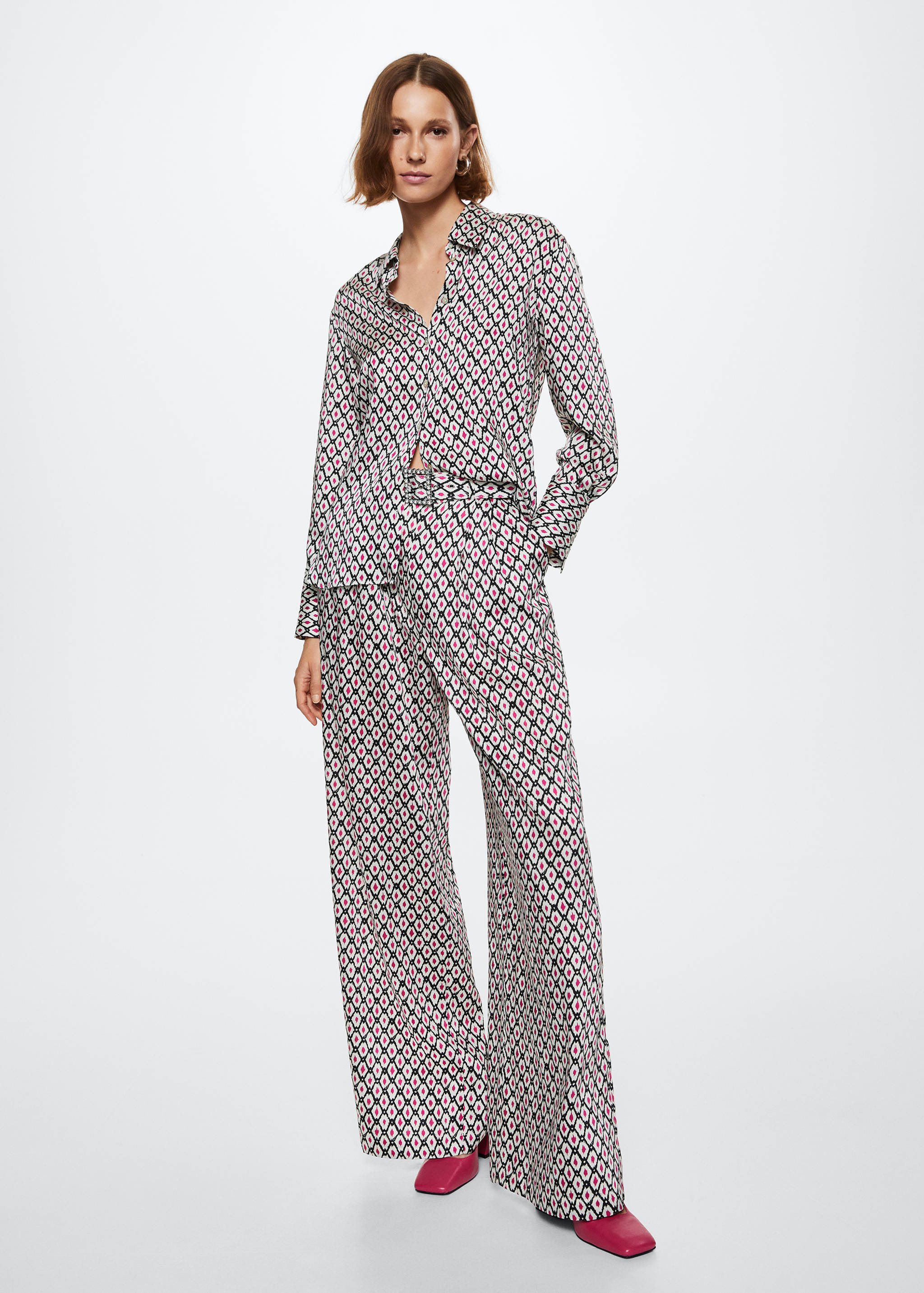 Pantalons palazzo estampats - Pla general