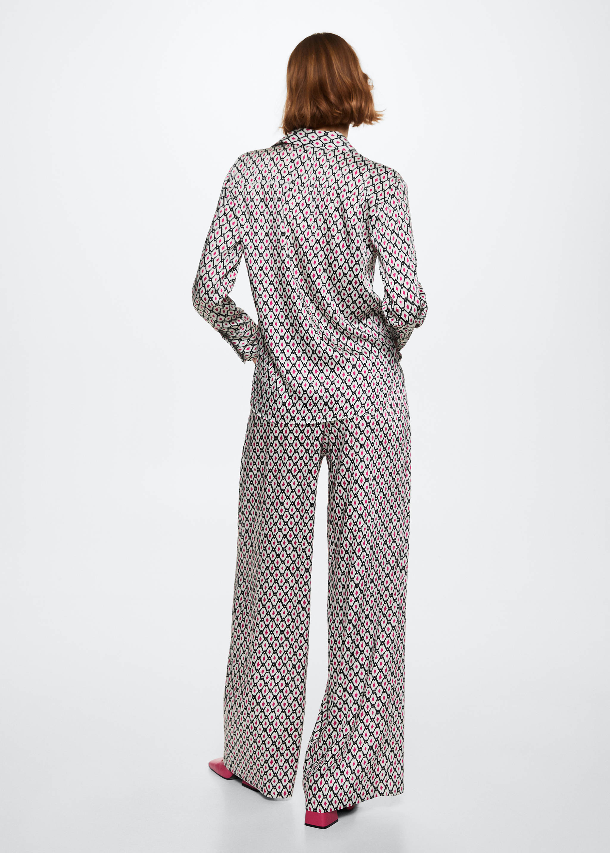 Pantalons palazzo estampats - Revers de l'article