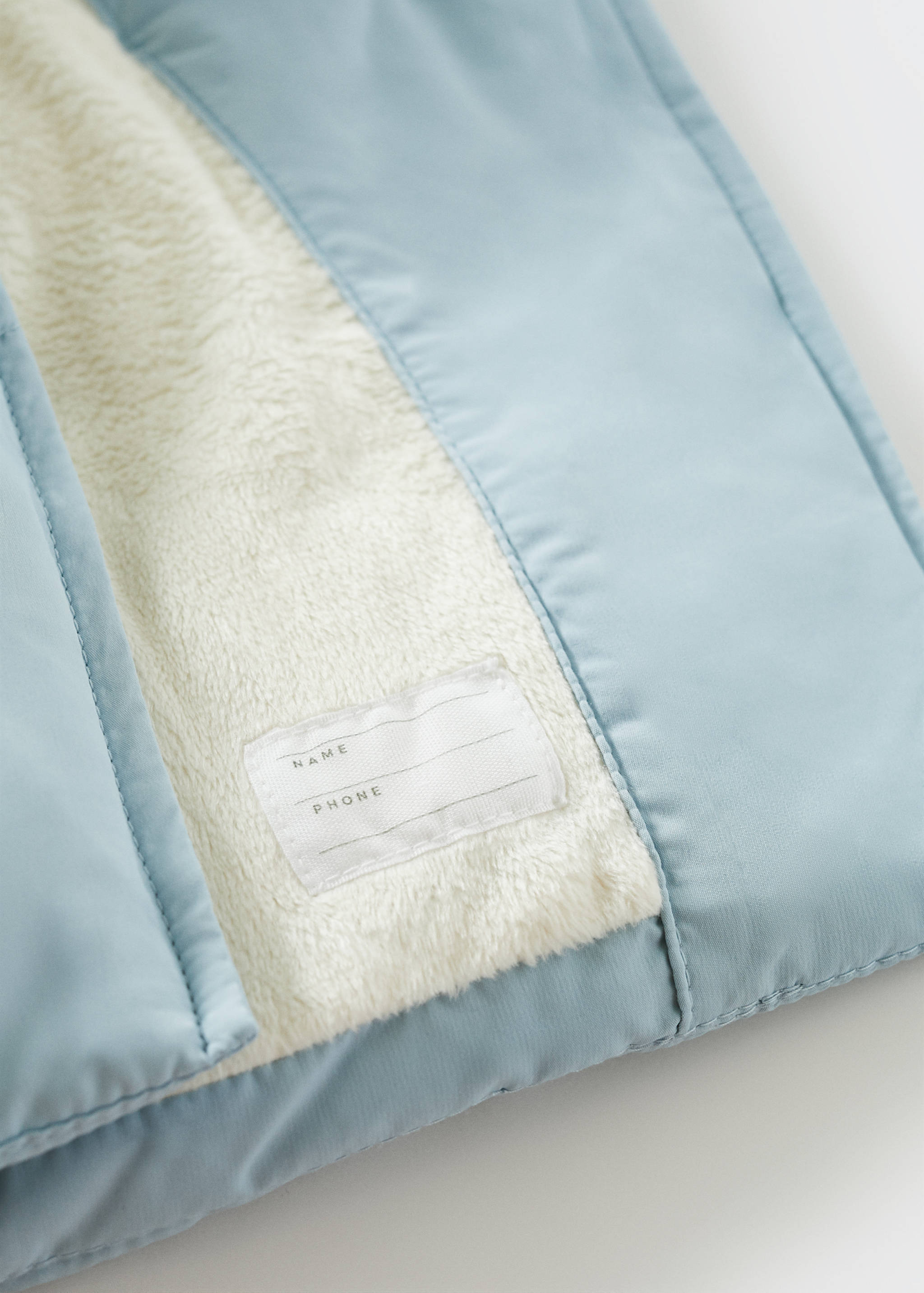 Fur-effect quilted coat - Details of the article 9