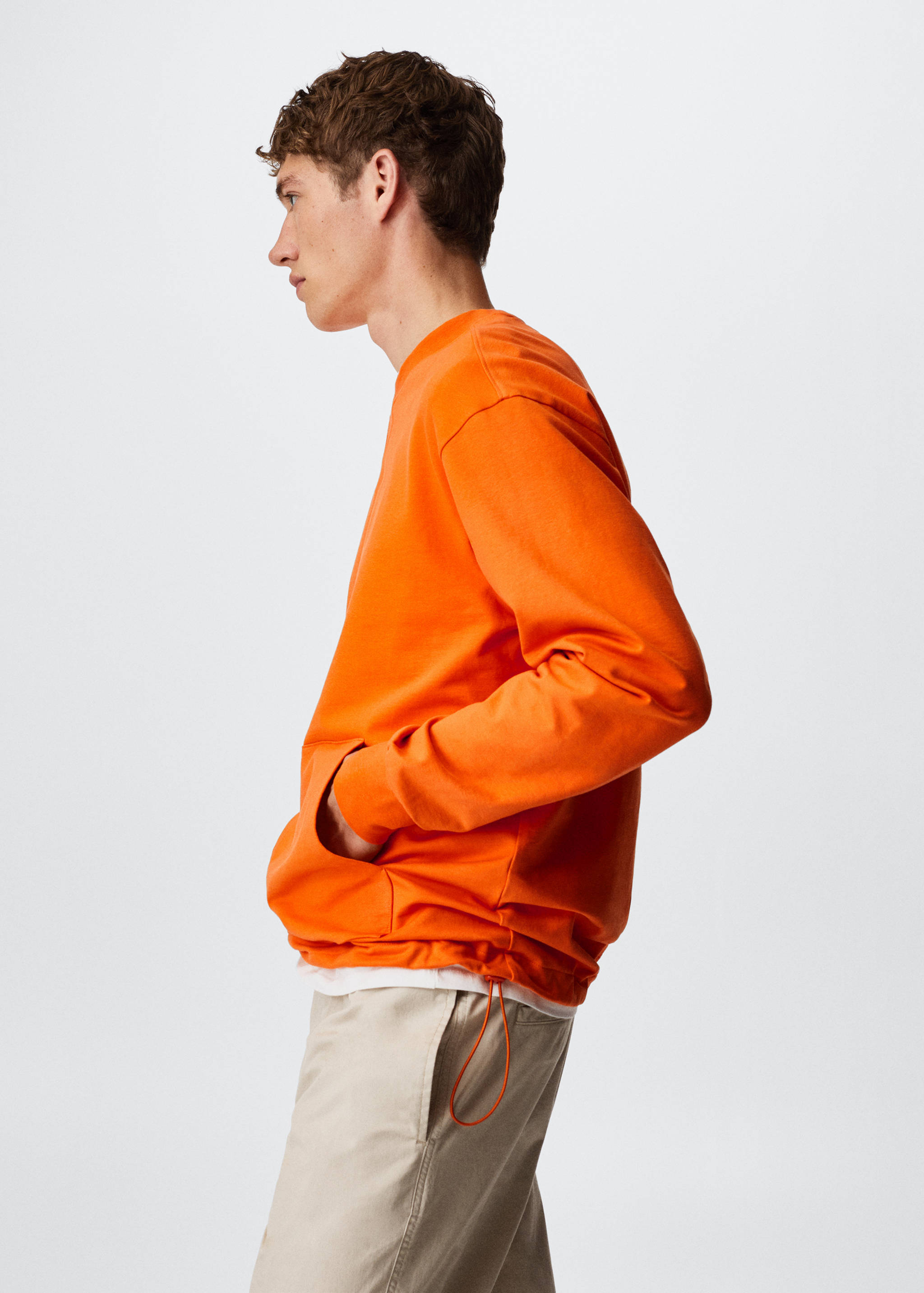 Sweat-shirt coton à poche - Détail de l'article 2