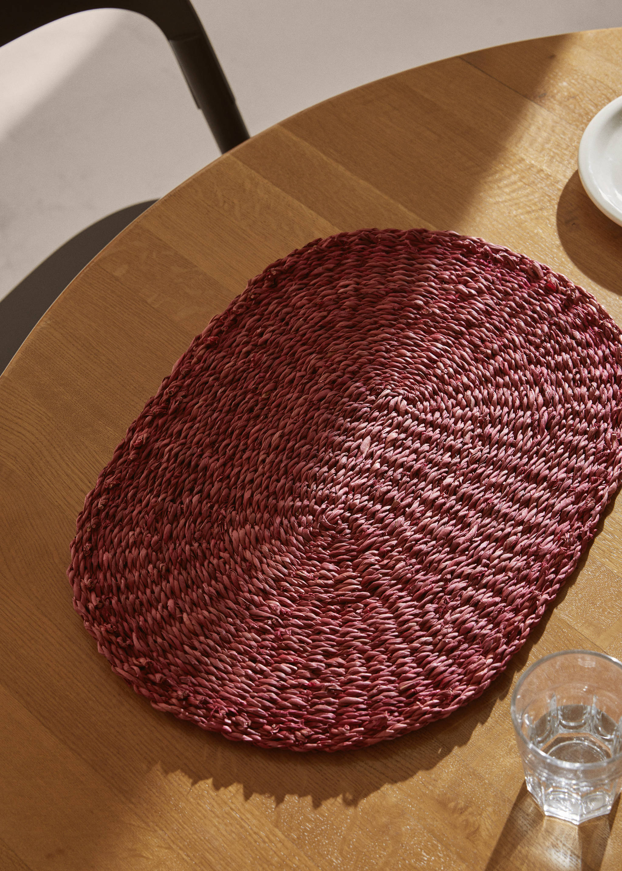 Natural fiber individual placemat - General plane