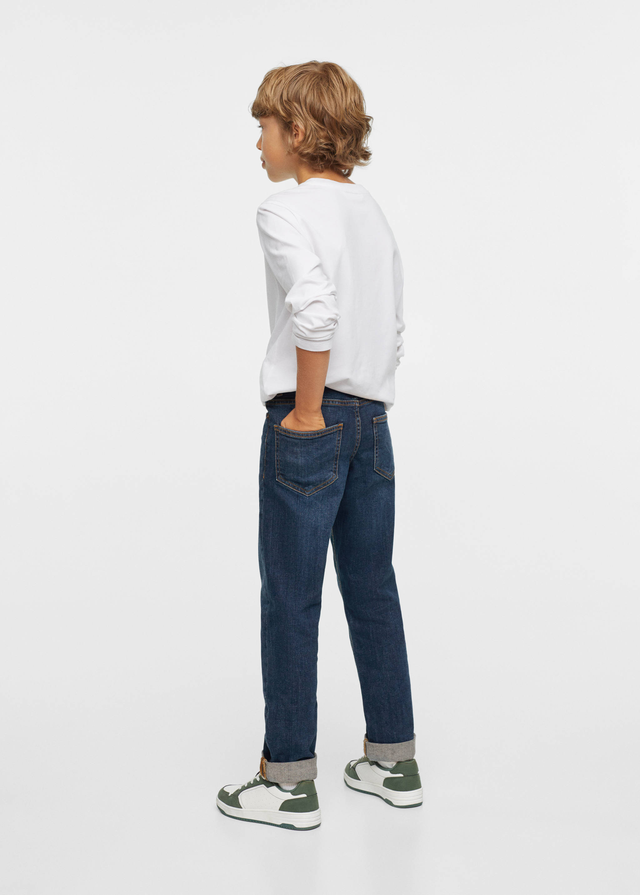 Regular jeans with turn-up hem  - Details of the article 3
