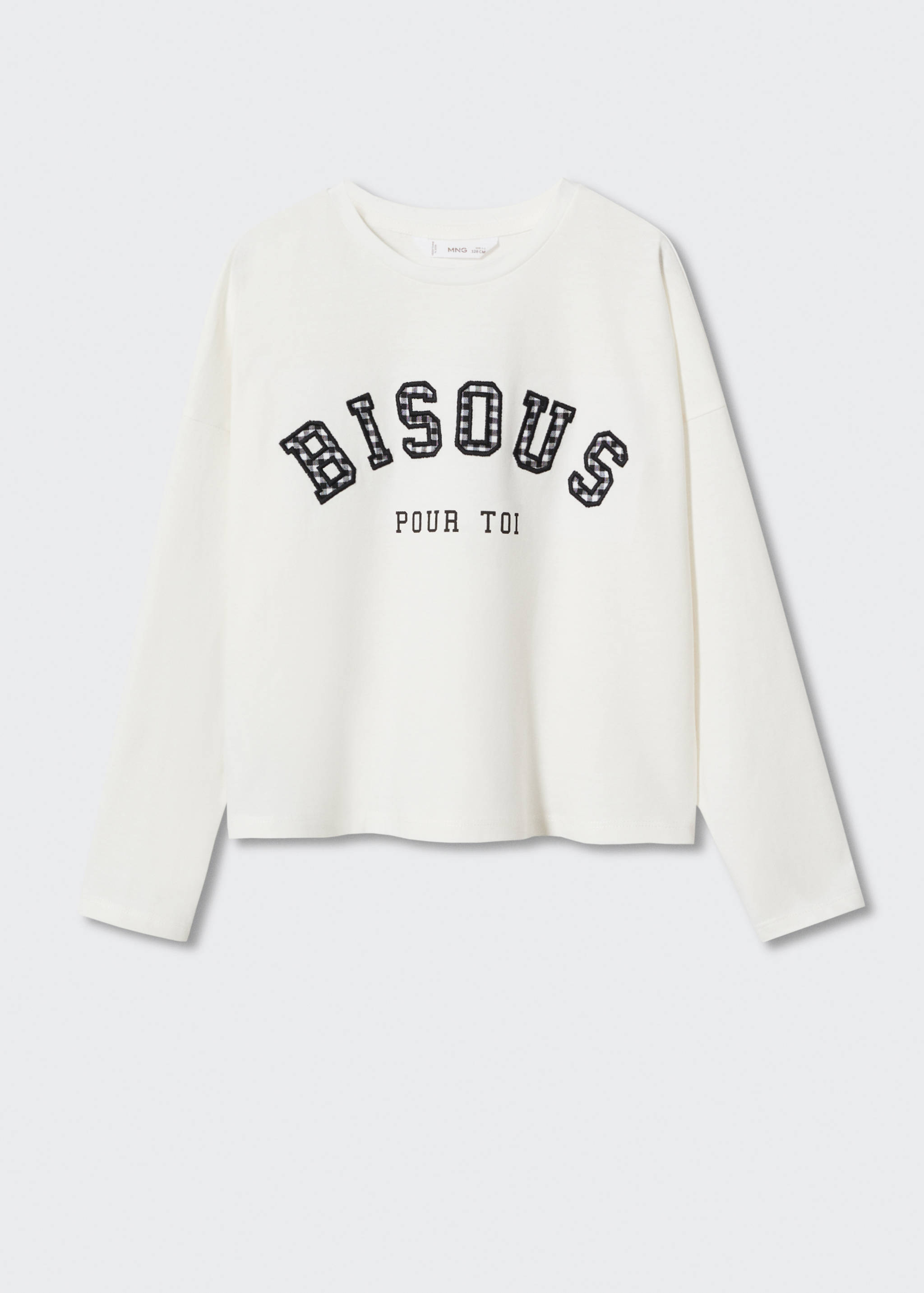 Langärmliges T-Shirt mit Schriftzug - Artikel ohne Model