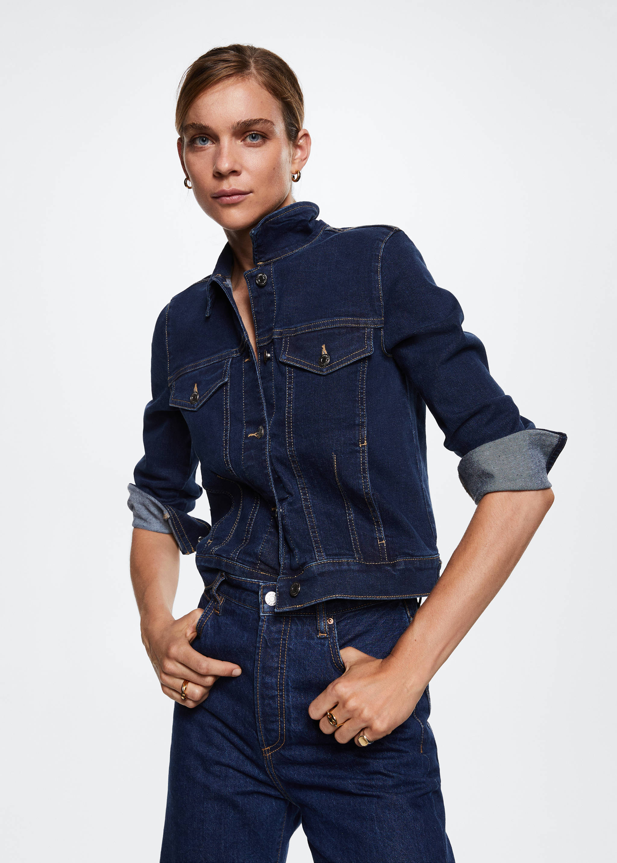 Caçadora denim cotó - Pla mig