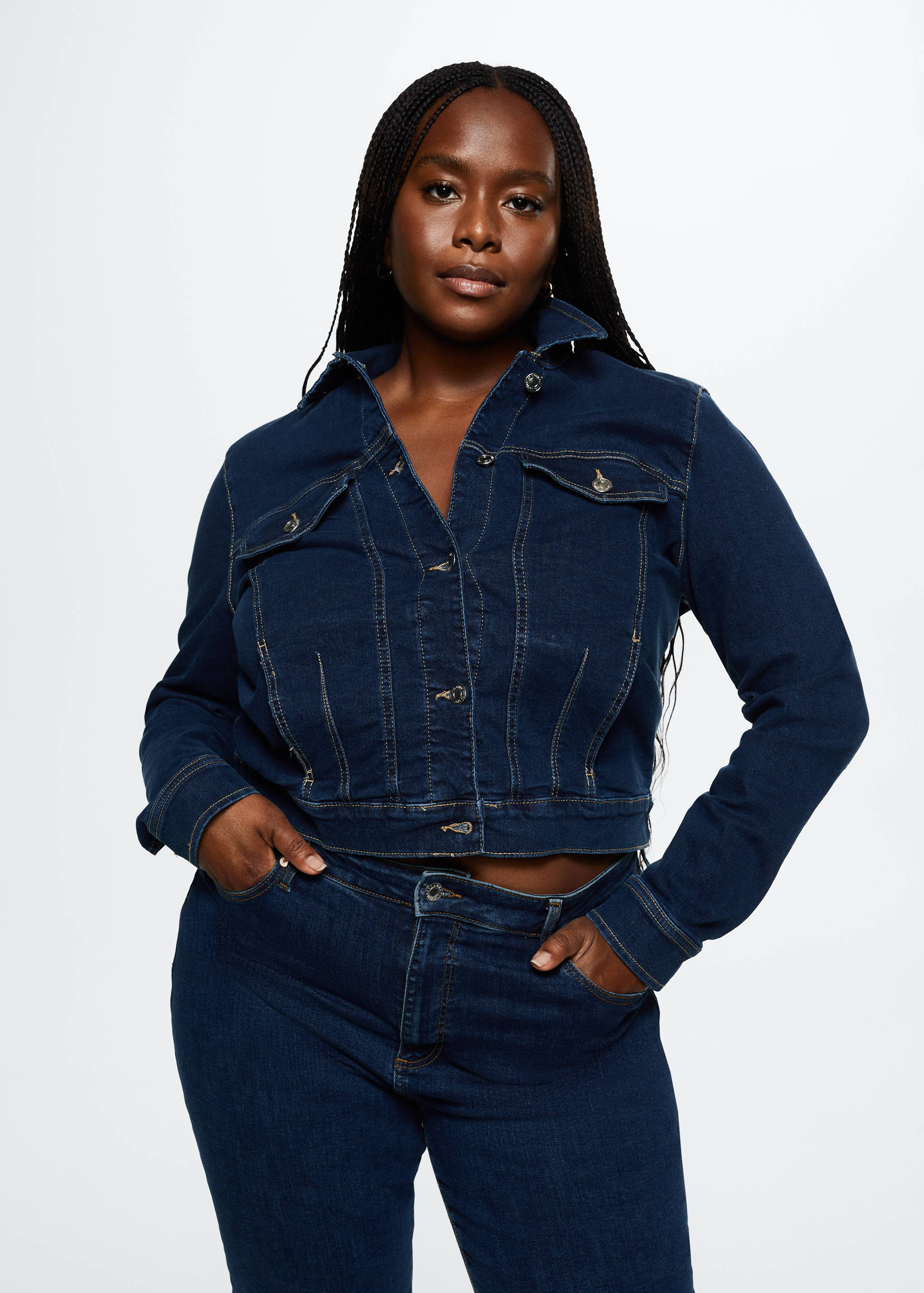 Caçadora denim cotó - Detall de l'article 4