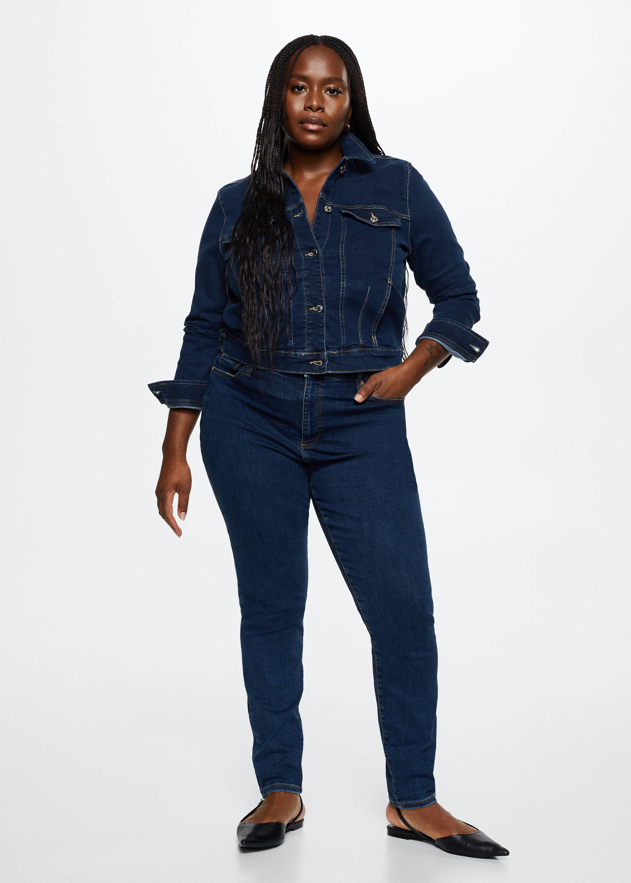 Caçadora denim cotó - Detall de l'article 3