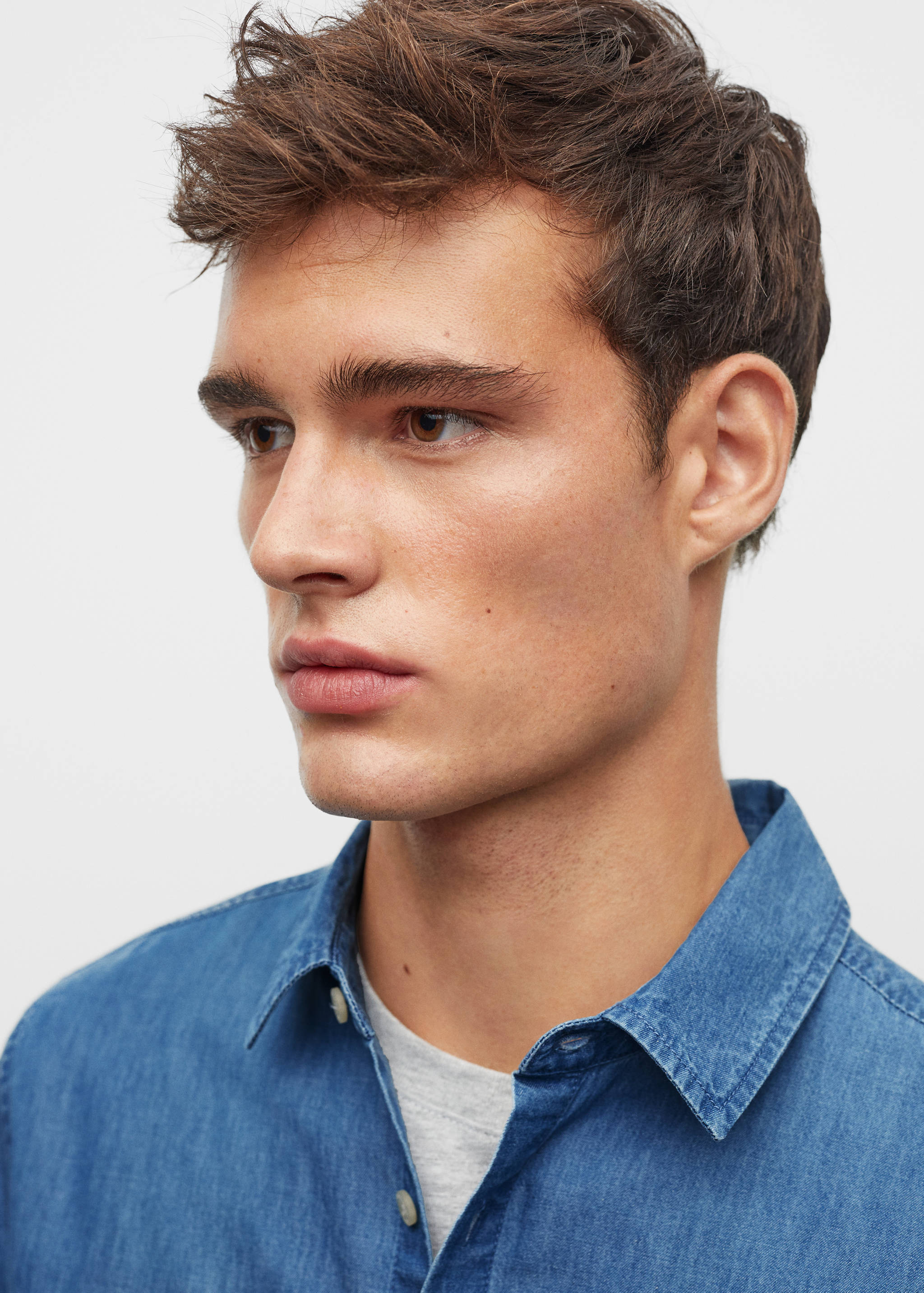 Cotton denim shirt - Details of the article 4