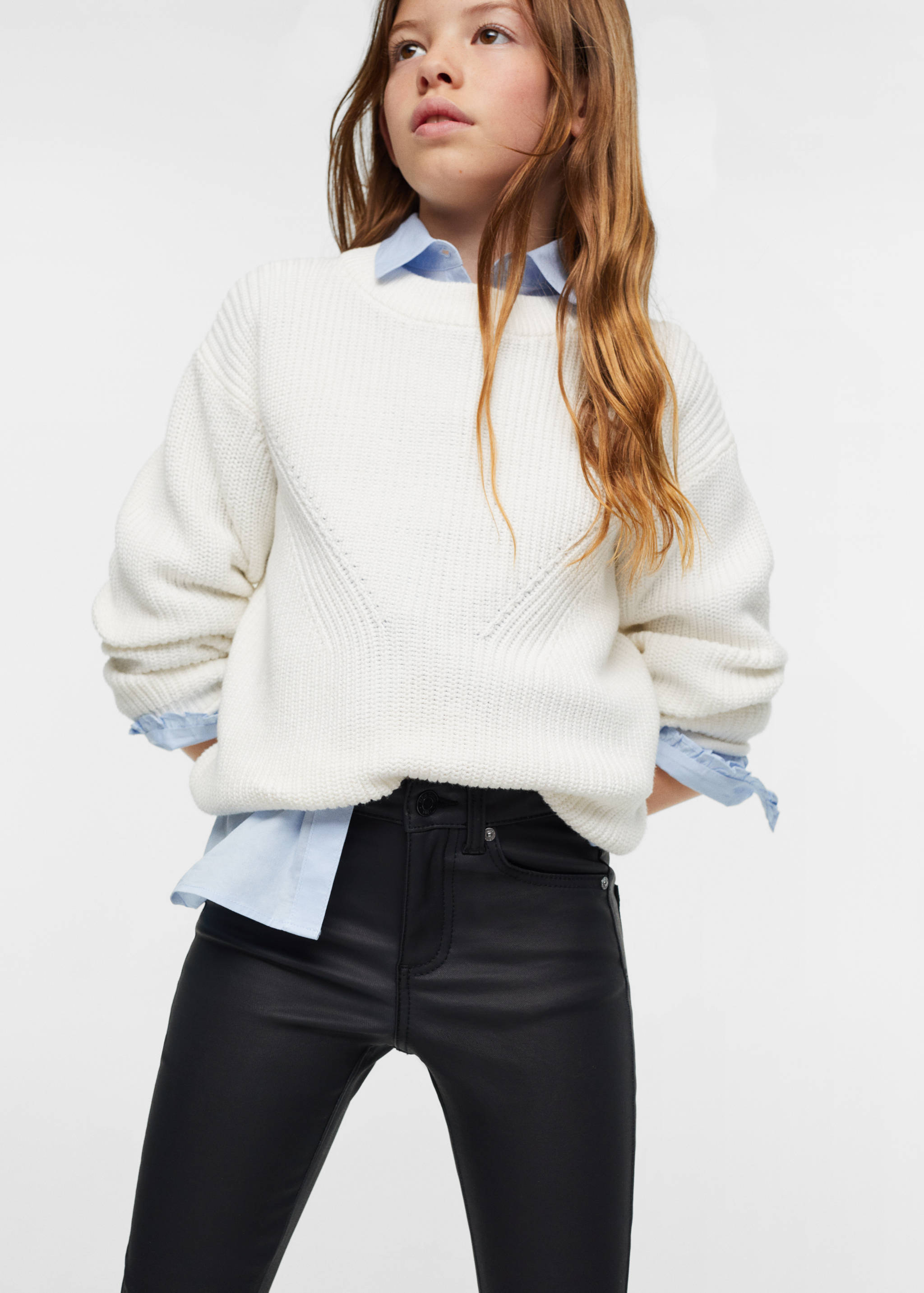 Skinny-Hose in Wachs-Optik - Detail des Artikels 1