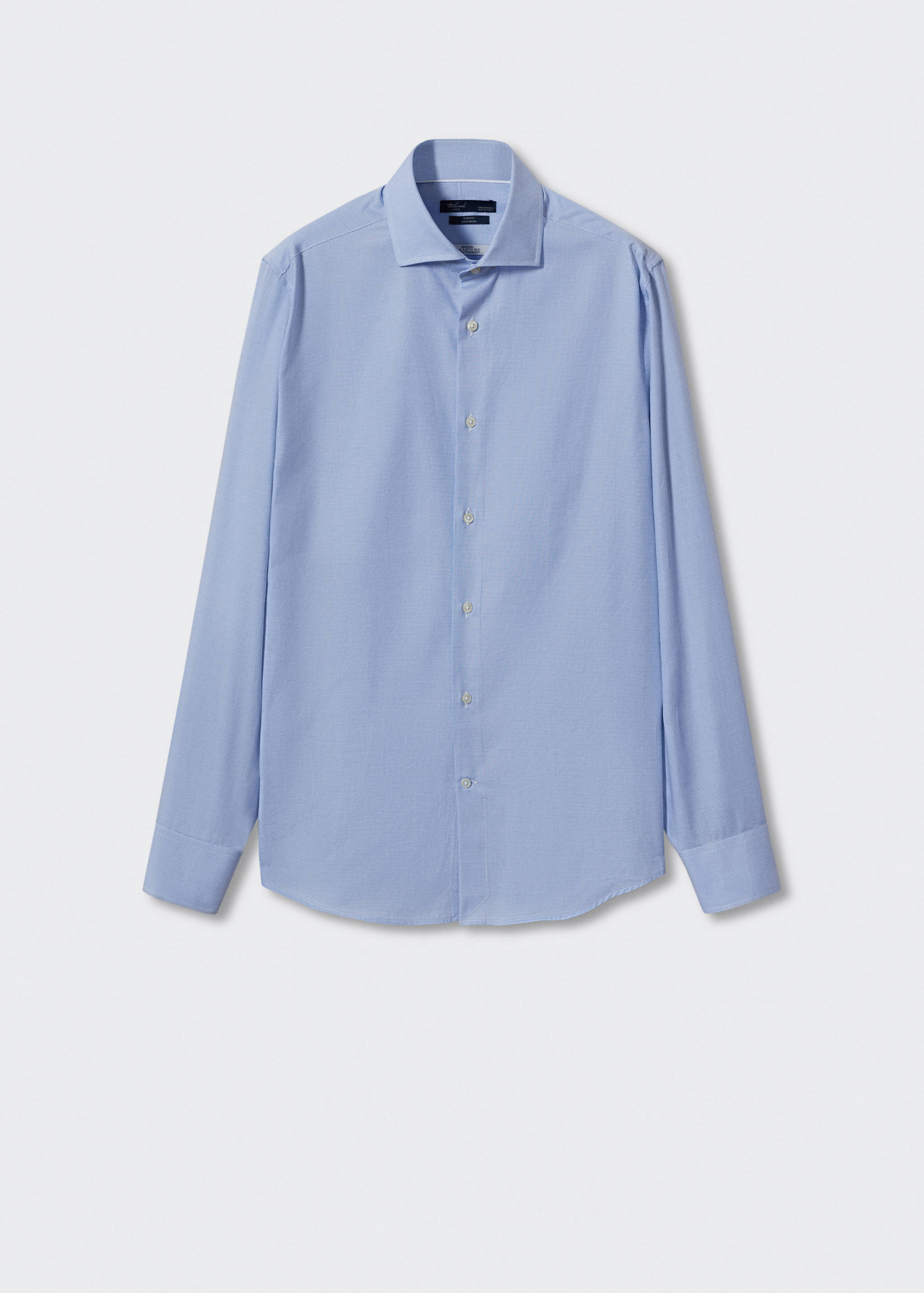 Slim Fit-Anzugshemd mit feinem Nadelstreifenmuster - Artikel ohne Model