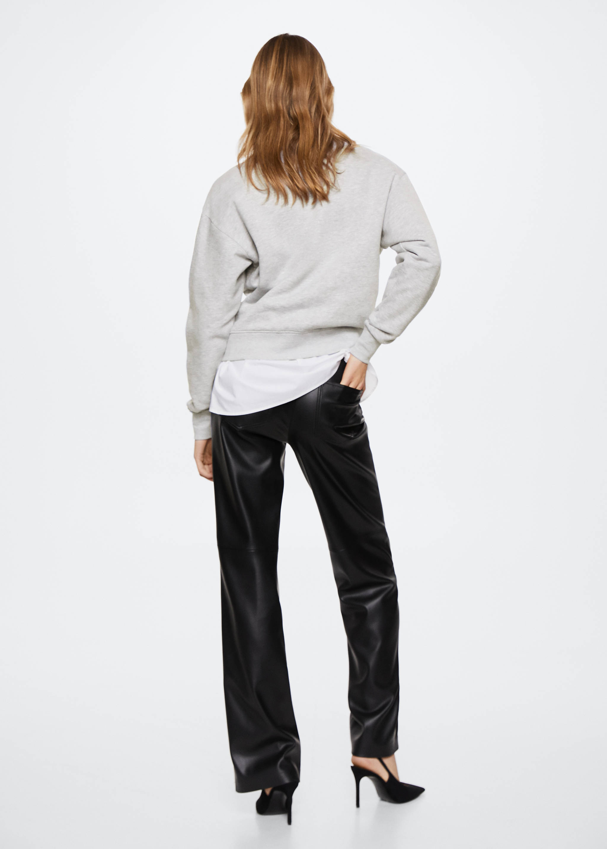 Βαμβακερή φούτερ με στάμπα - Πίσω όψη προϊόντος