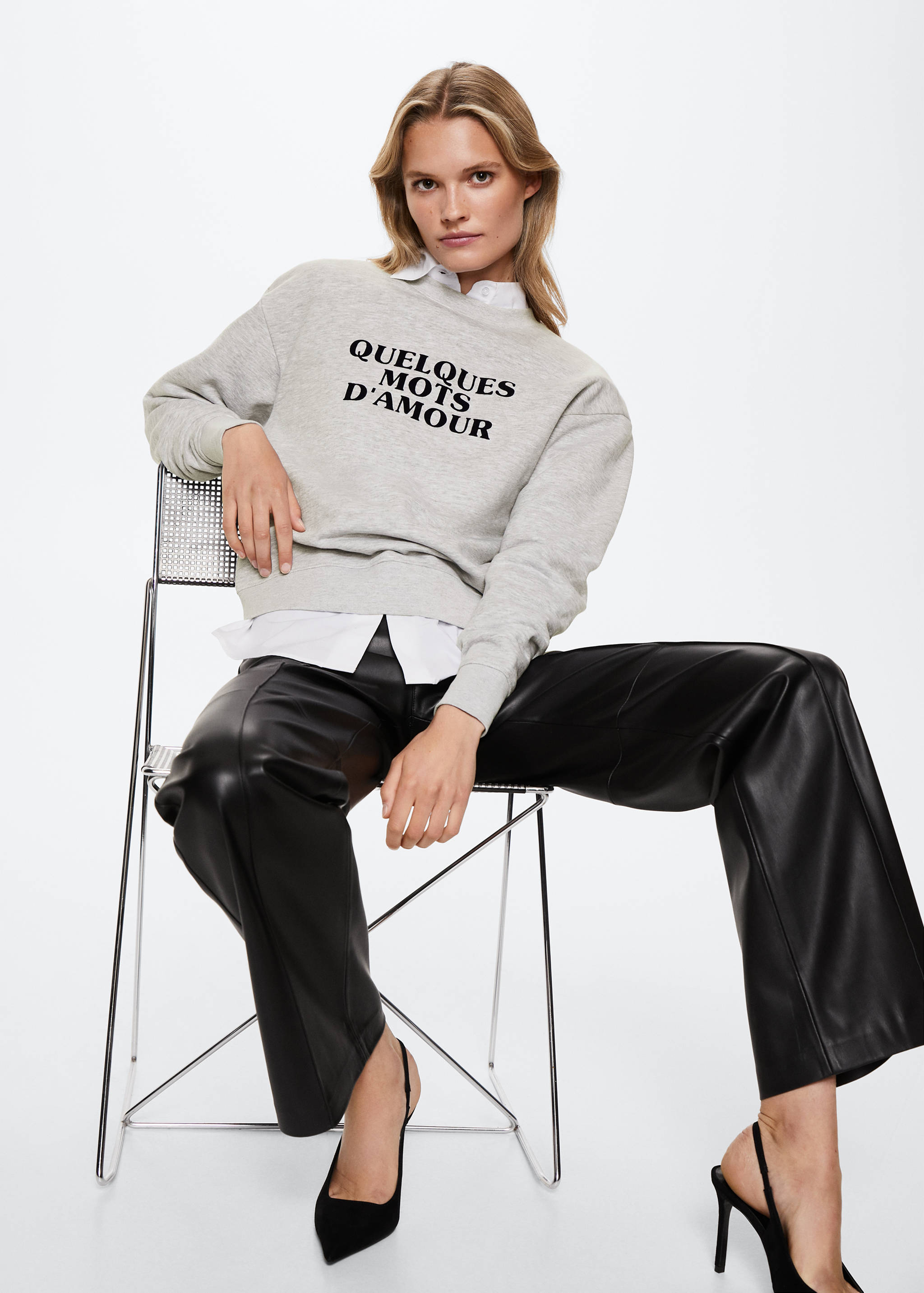 Βαμβακερή φούτερ με στάμπα - Λεπτομέρεια του προϊόντος 2