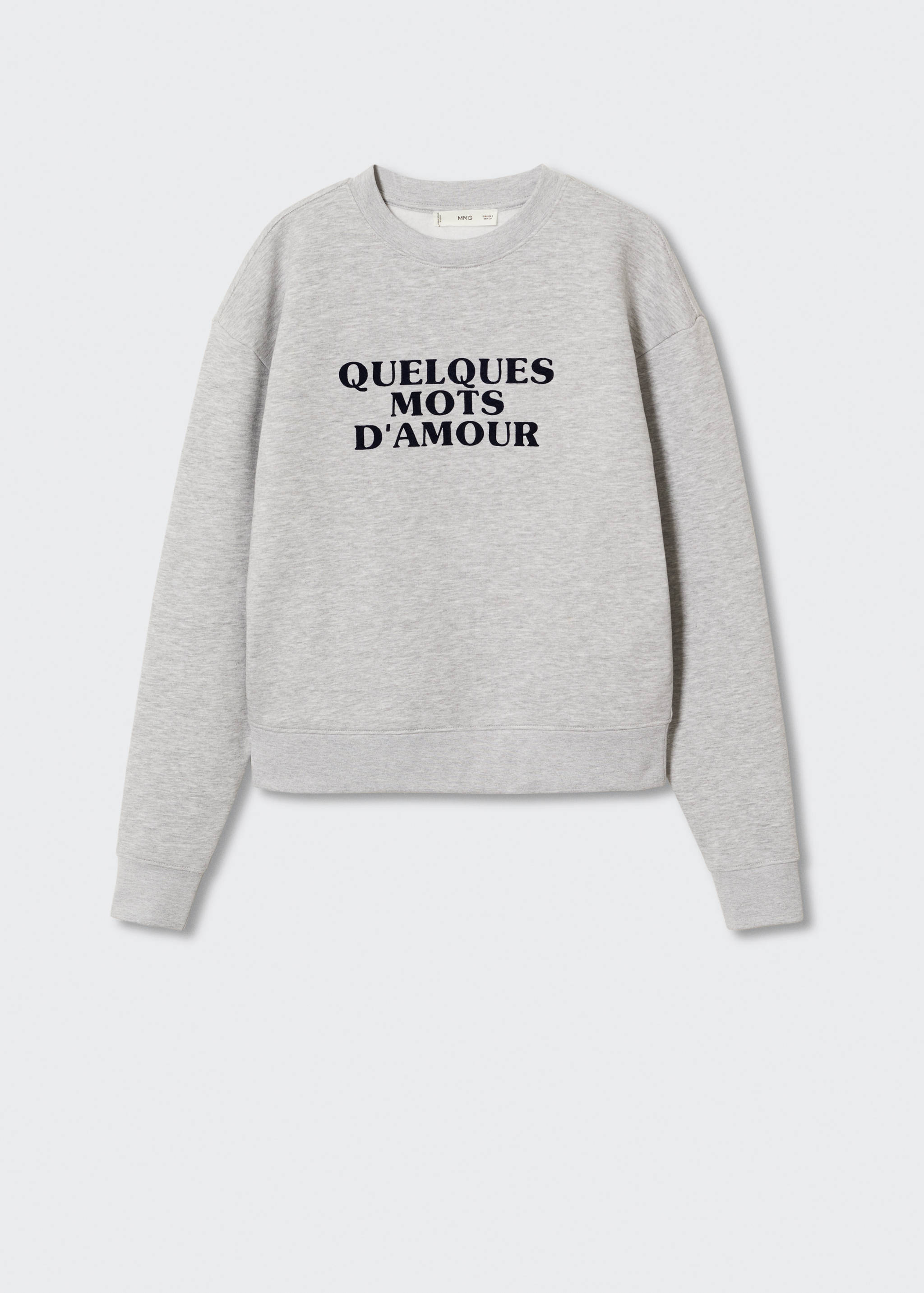 Βαμβακερή φούτερ με στάμπα - Προϊόν χωρίς μοντέλο