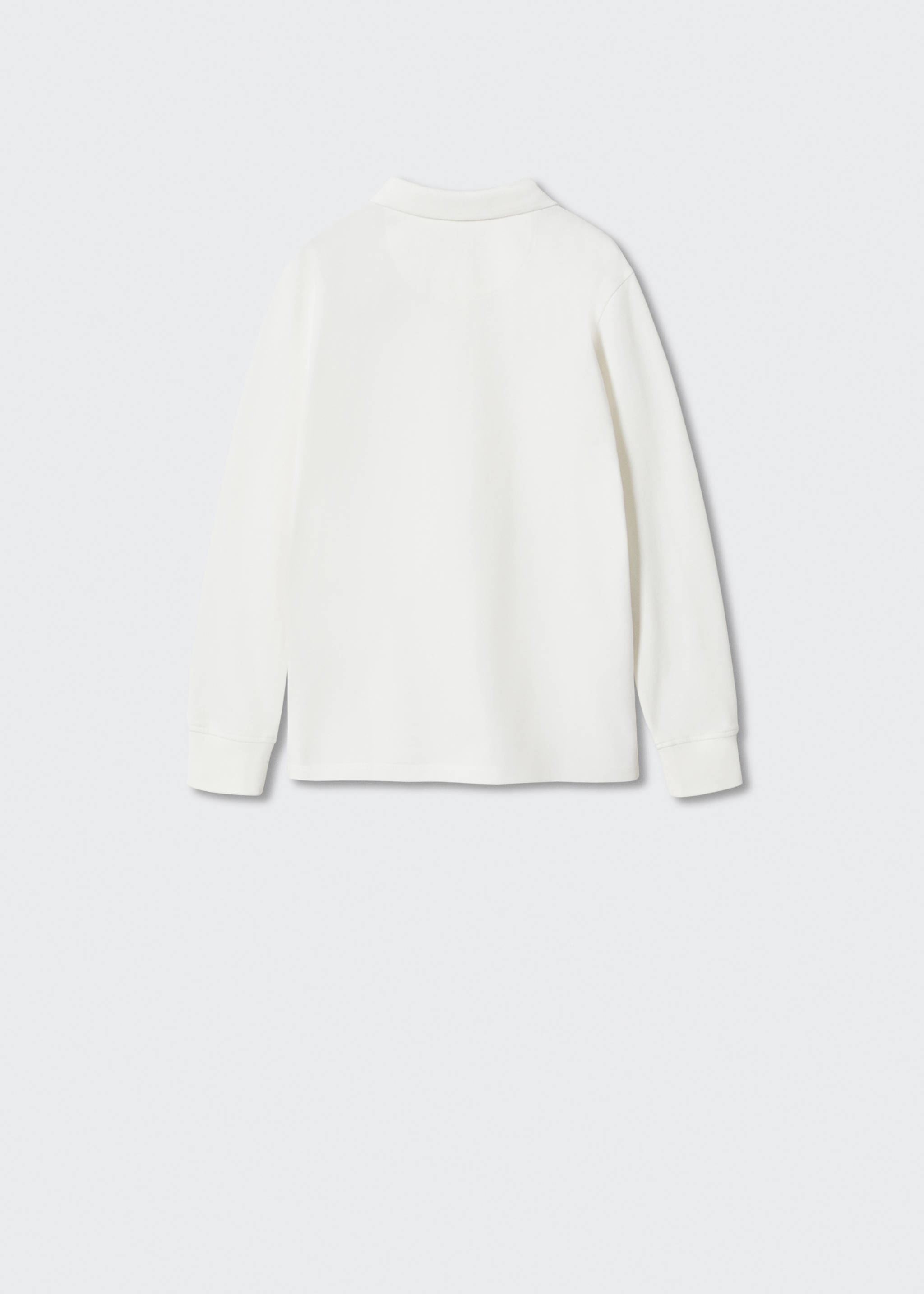 Polo coton à manches longues - Verso de l’article
