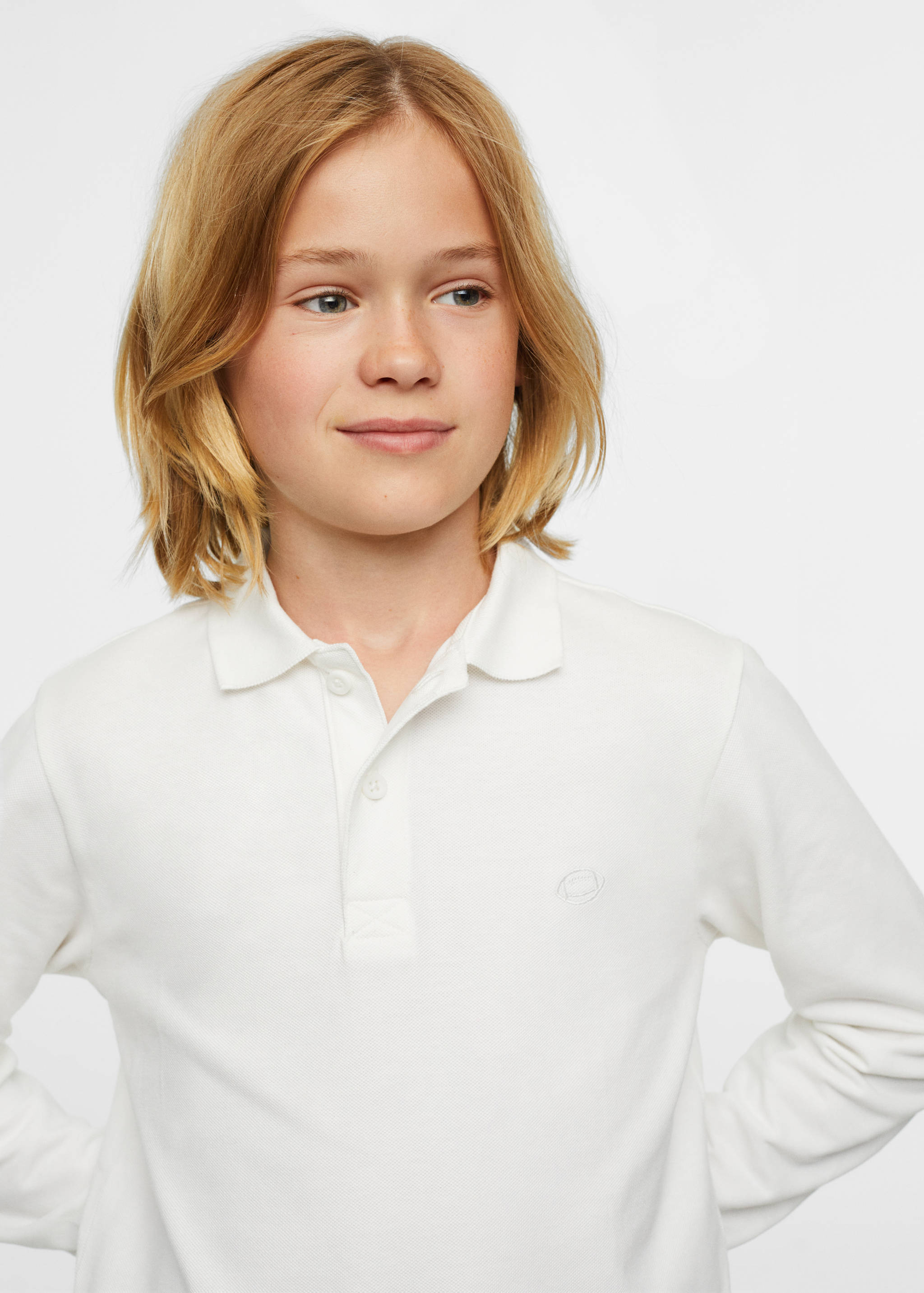 Polo coton à manches longues - Détail de l'article 1