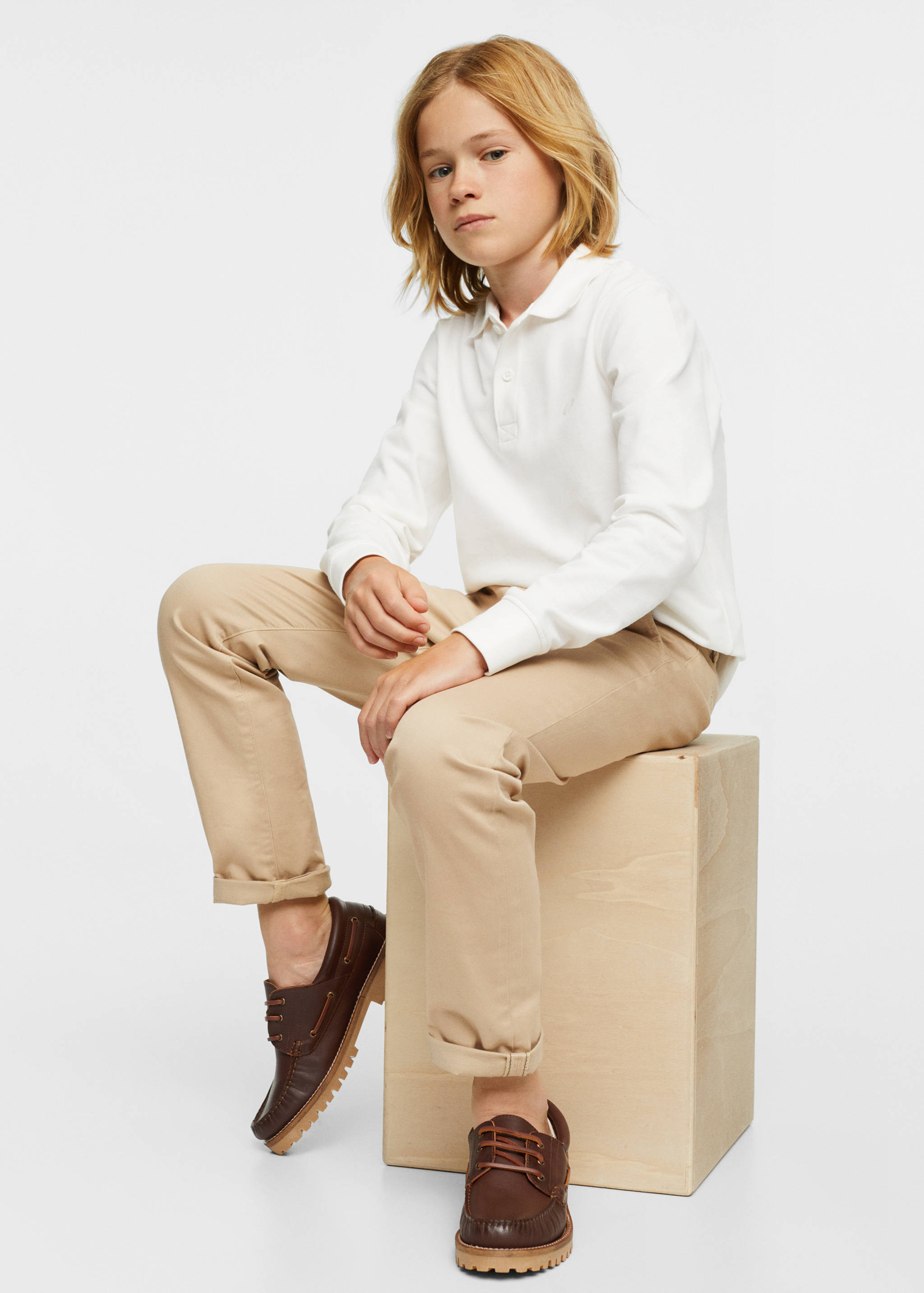 Polo coton à manches longues - Détail de l'article 2