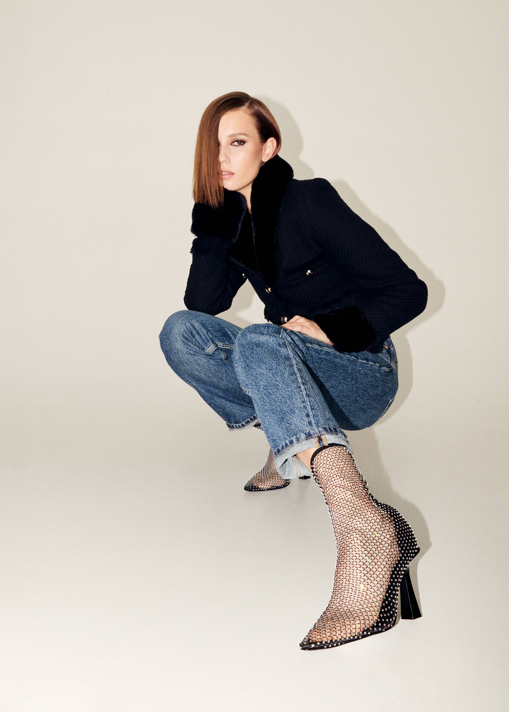 Bottines talon maille filet - Détail de l'article 9