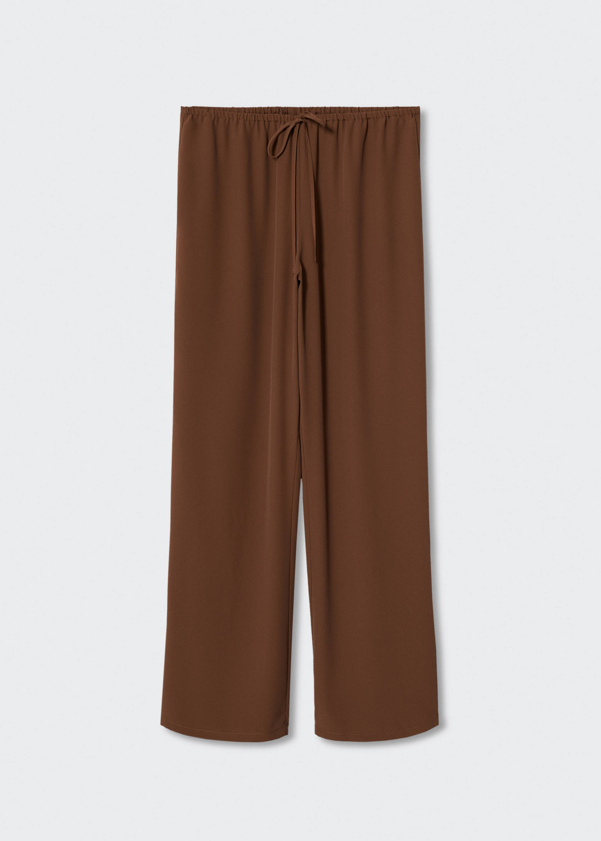 Drawstring straight pants - Article without model