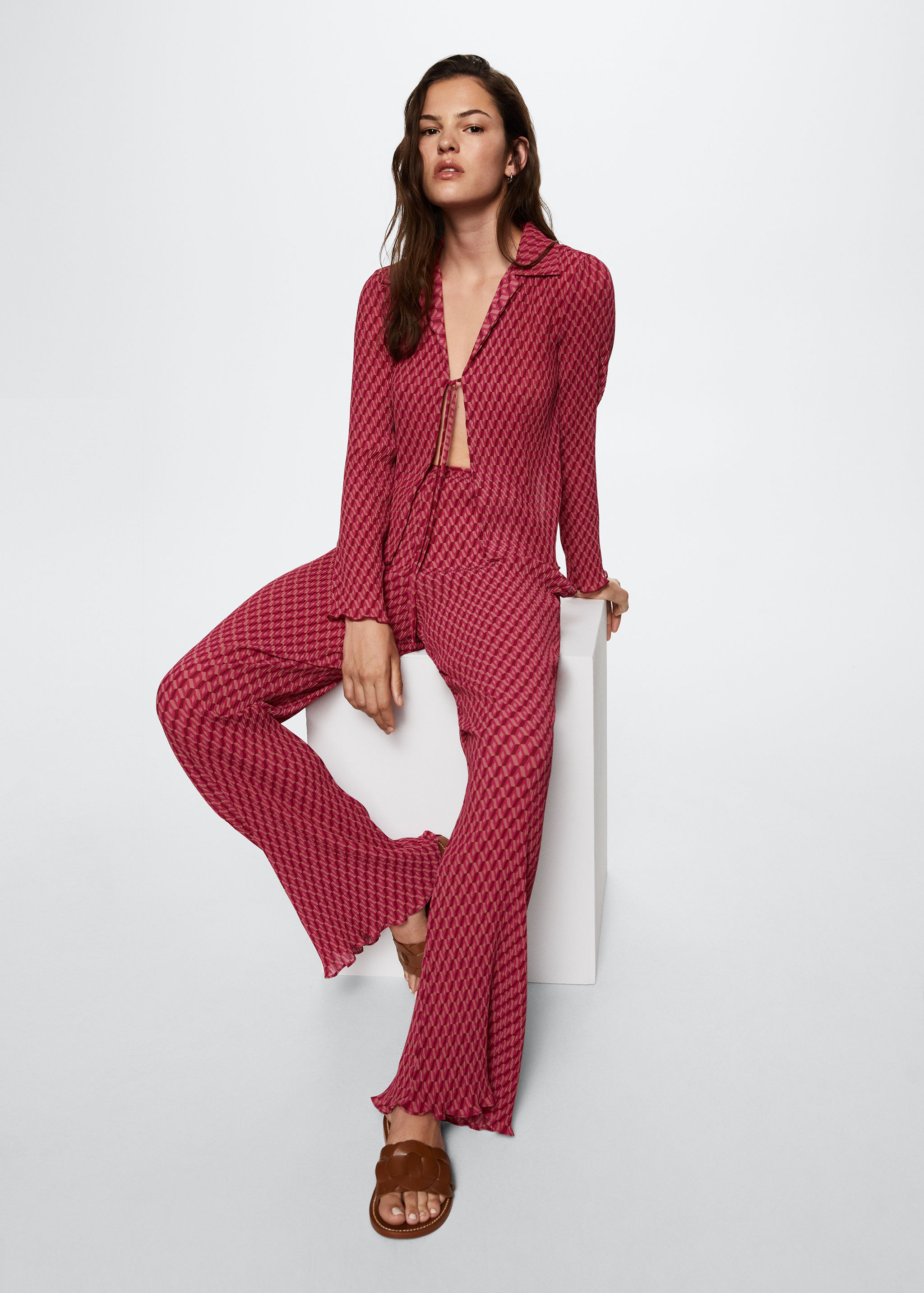 Pantalon droit texturé - Détail de l'article 1