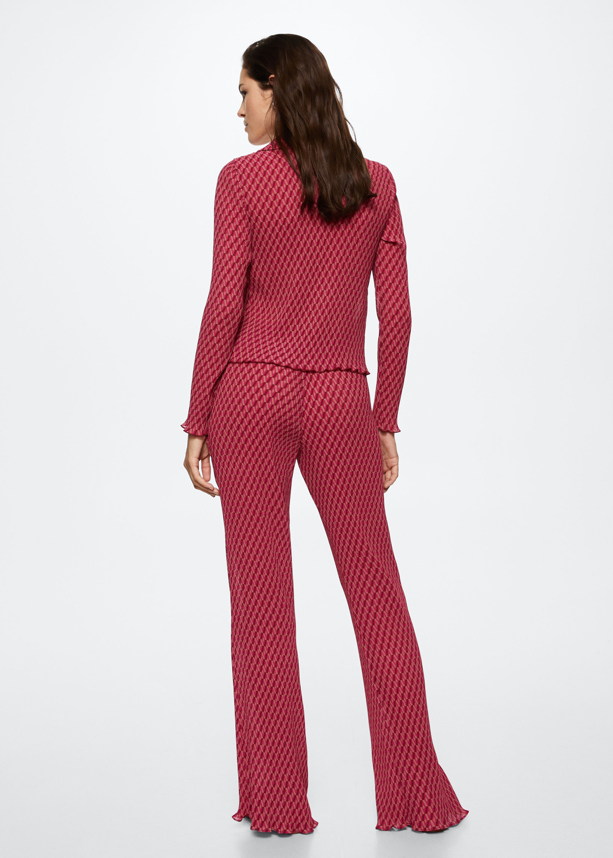 Pantalon droit texturé - Verso de l’article