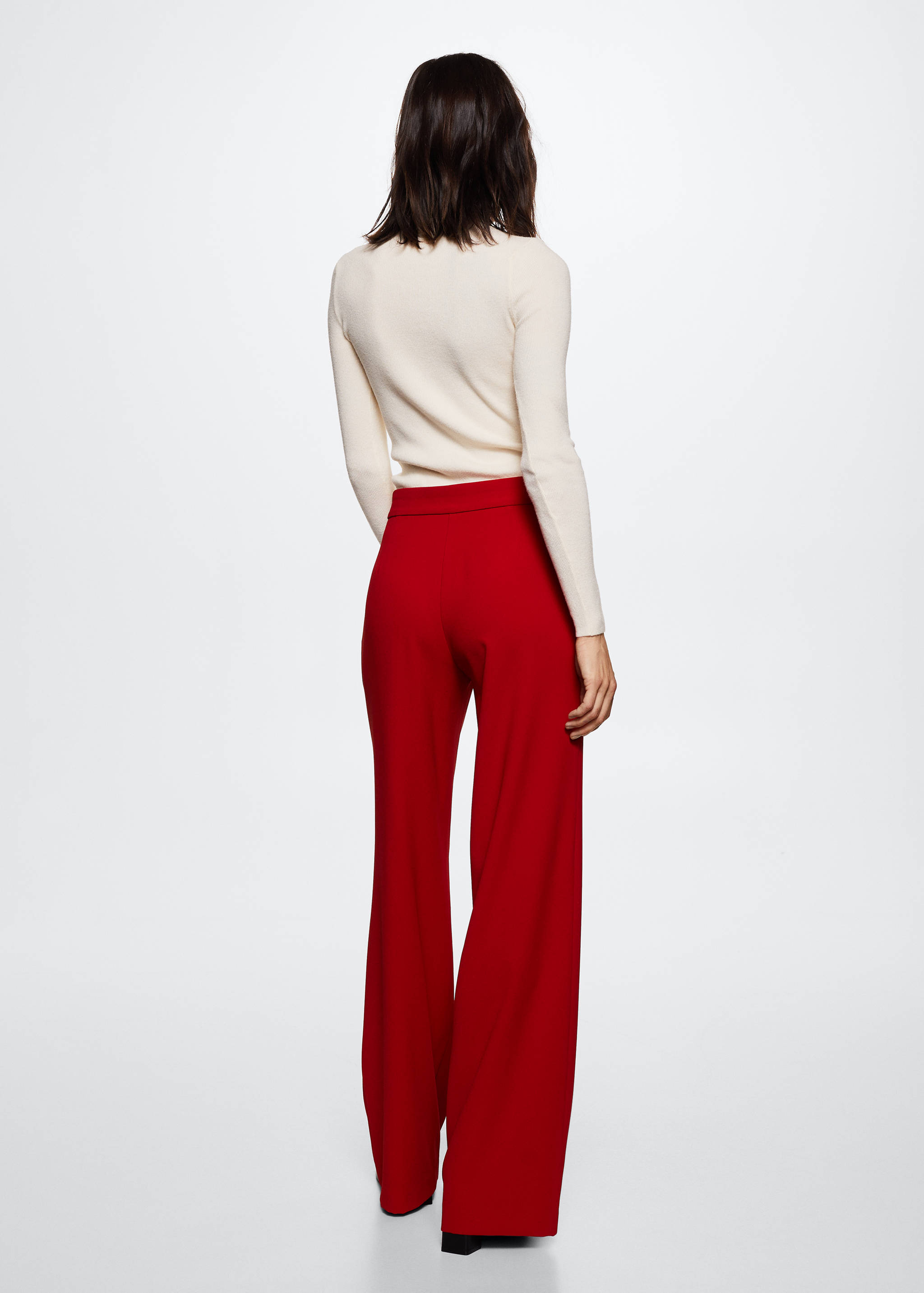 Wideleg suit trousers - Reverse of the article
