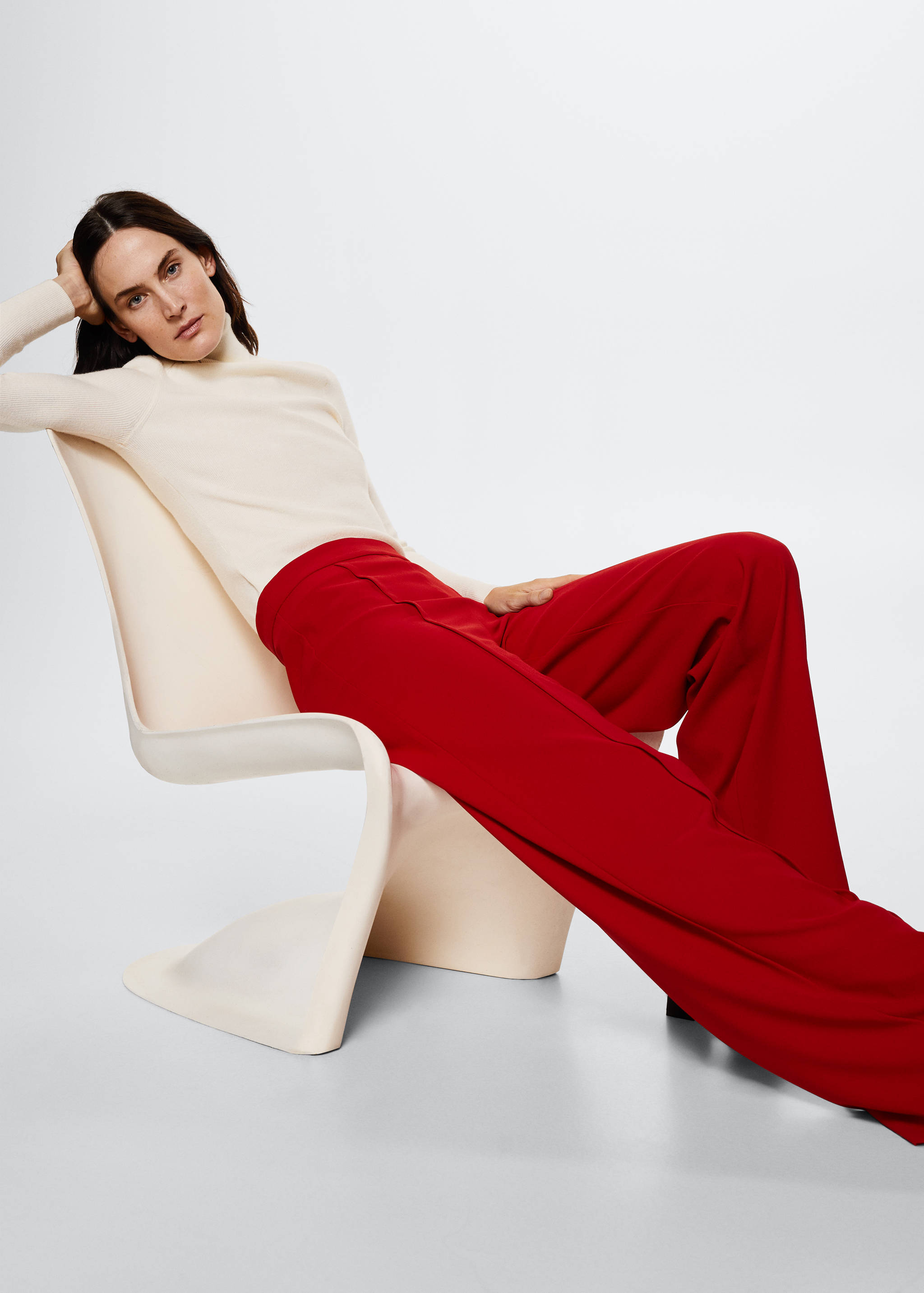 Wideleg suit trousers - Details of the article 2