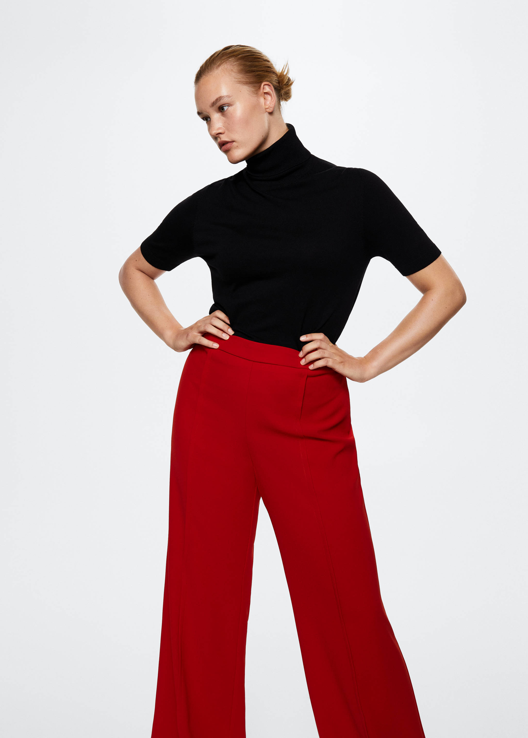 Wideleg suit trousers - Details of the article 5